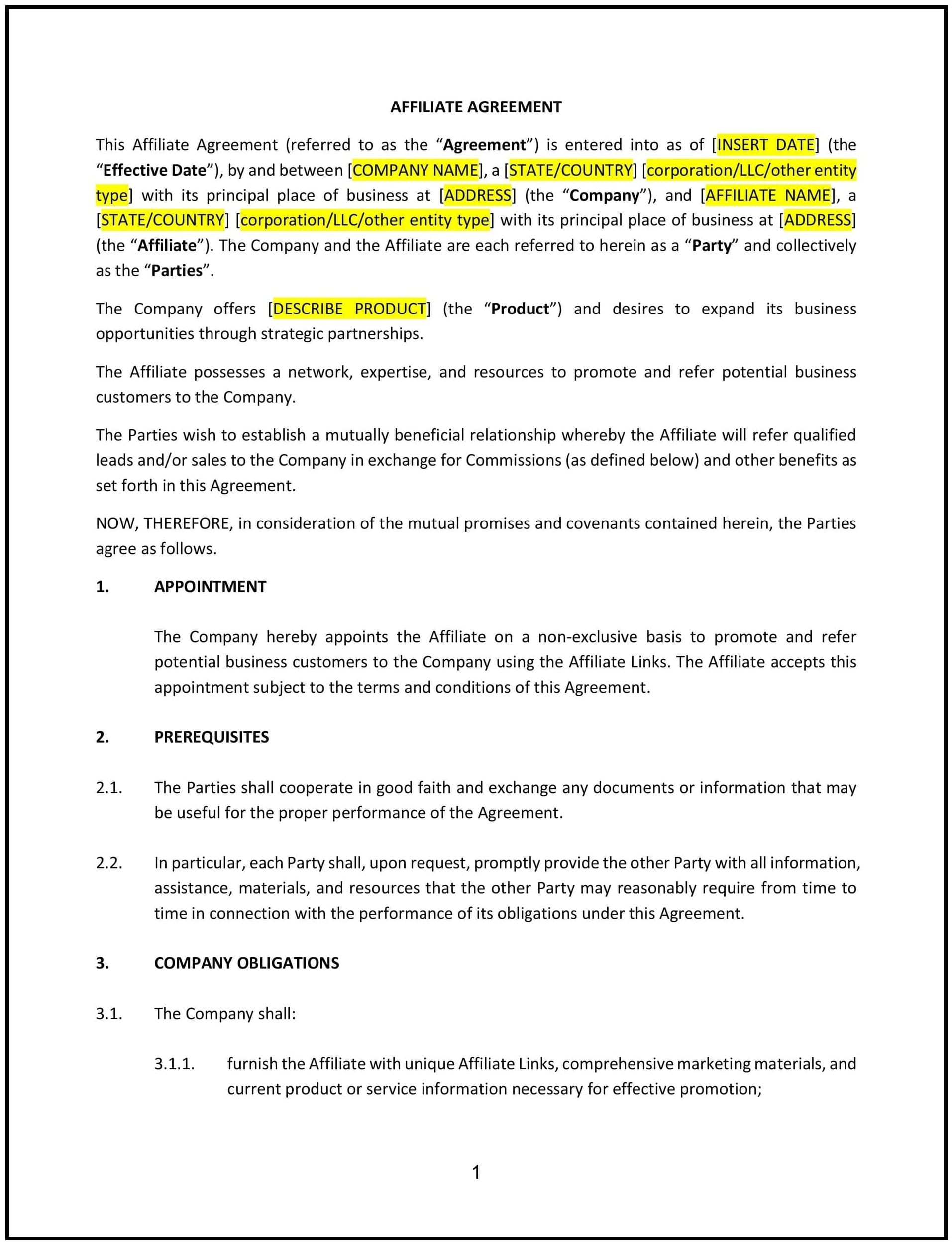 Affiliate-Agreement--Connecticut--1-1