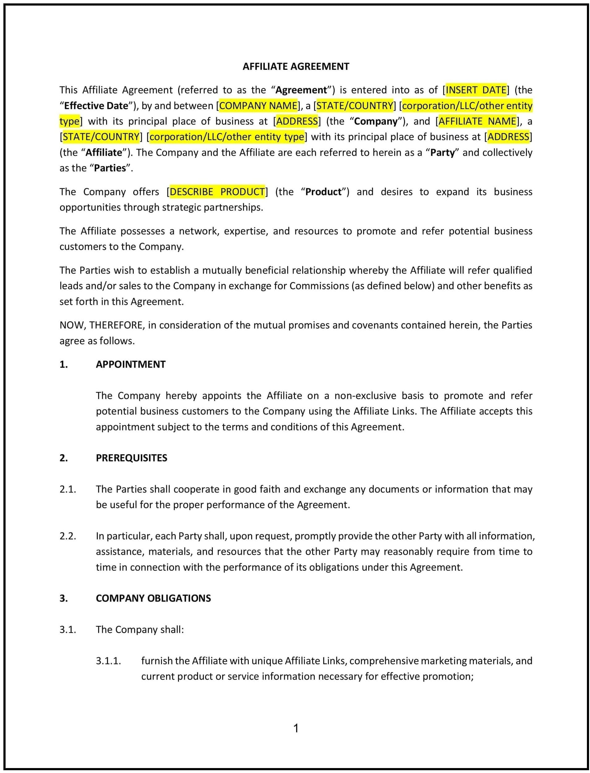 Affiliate-Agreement--Indiana--1-1-1