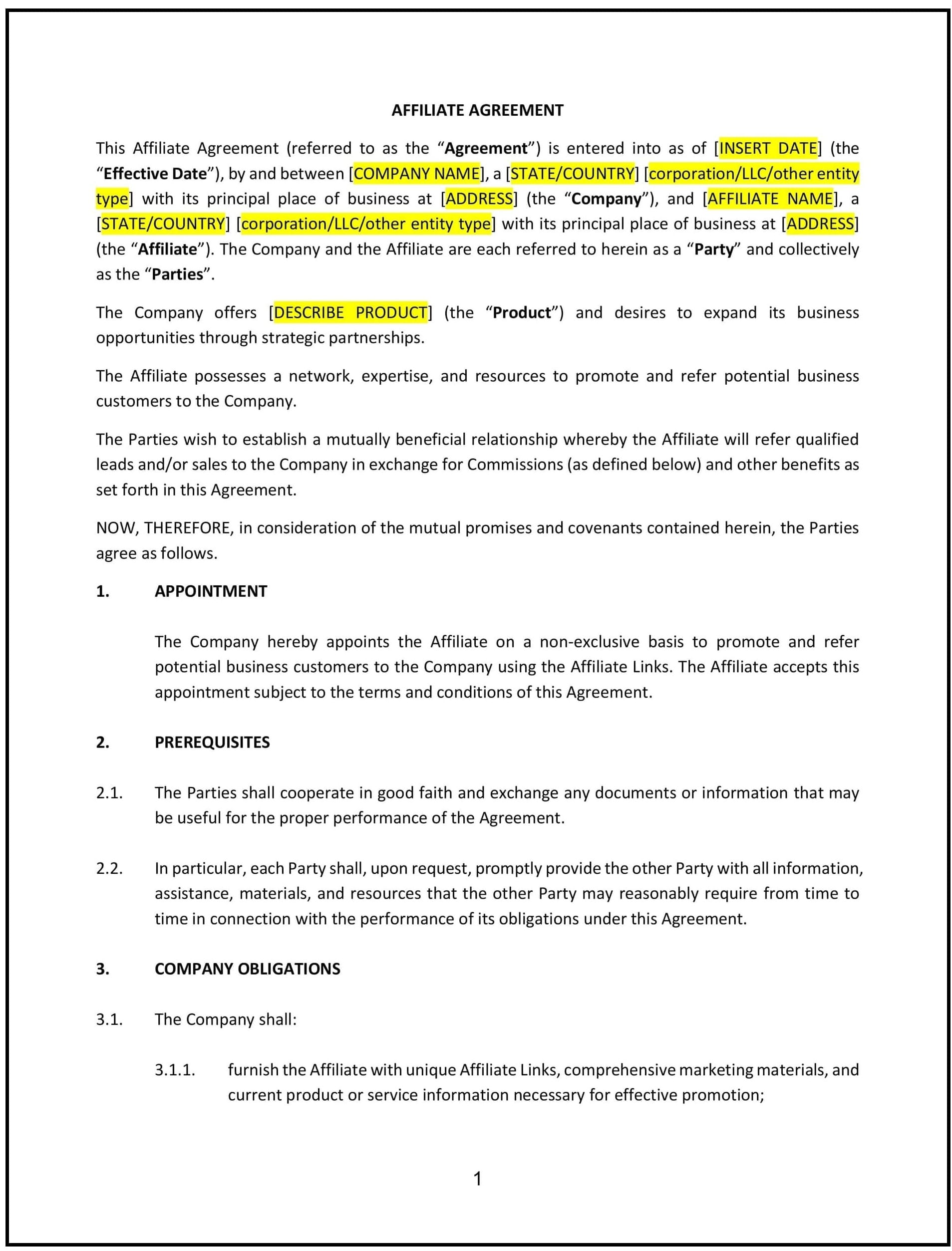 Affiliate-Agreement--Maine--1-1