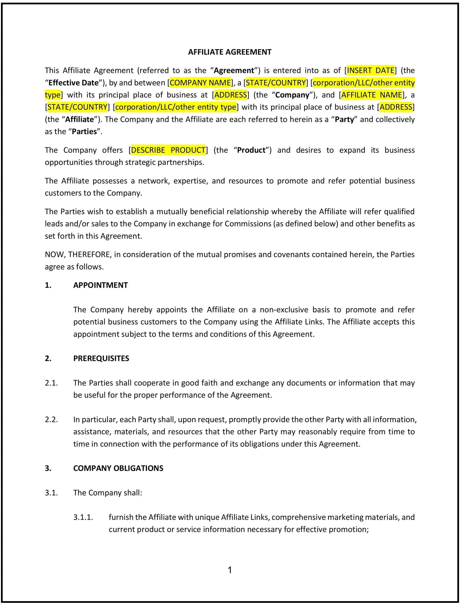 Affiliate-Agreement--North-Dakota--1-1