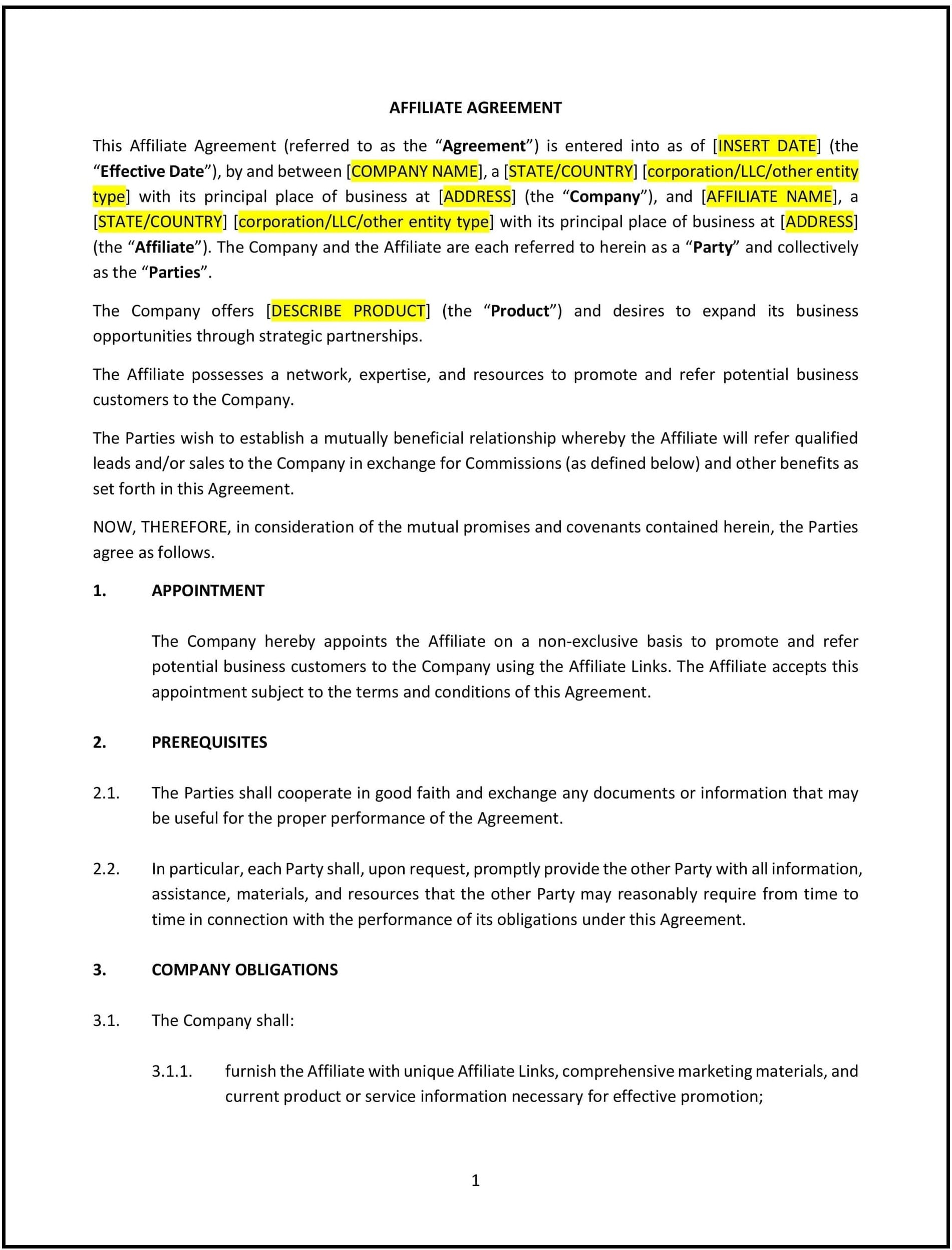 Affiliate-Agreement--South-Carolina--1-1