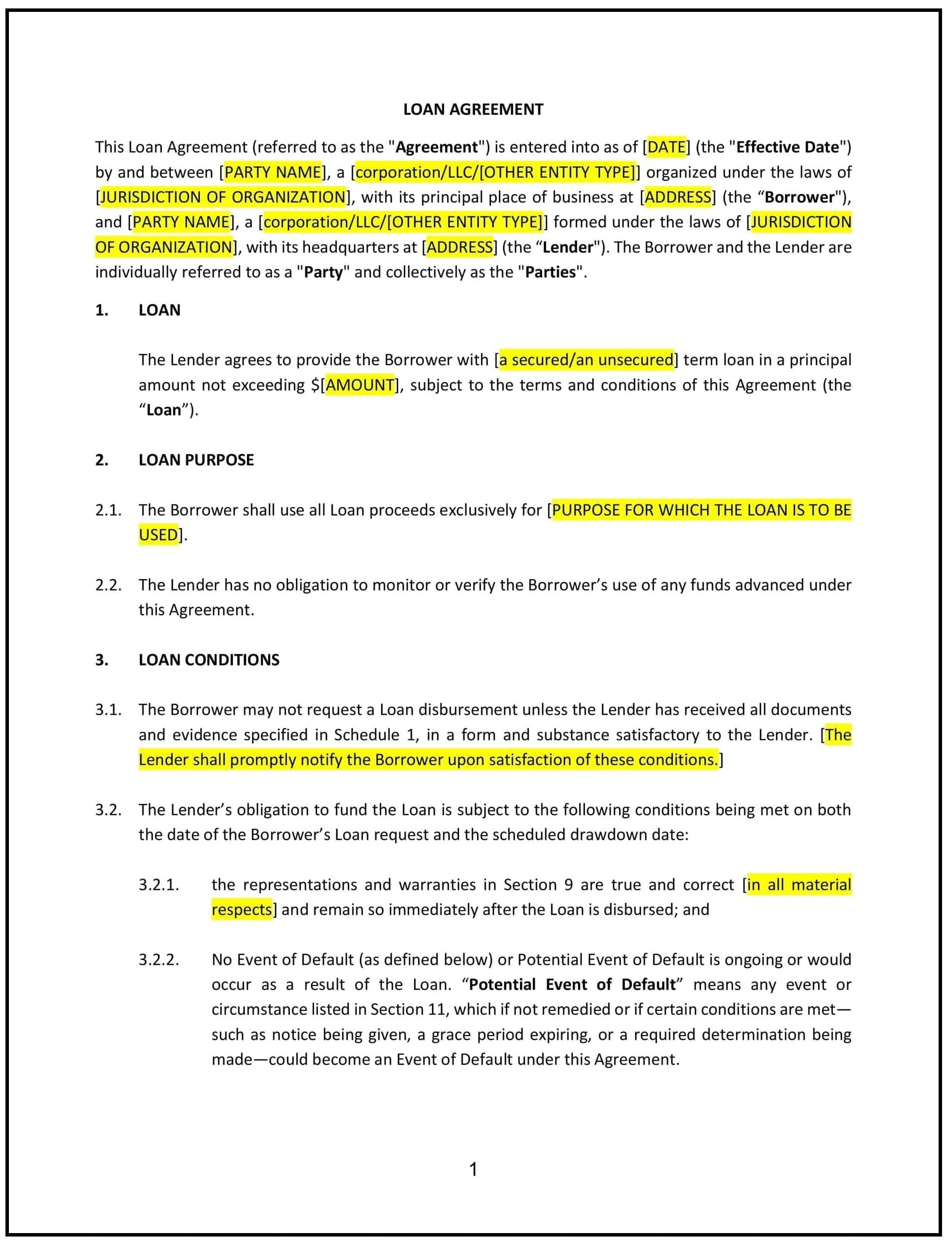Business-Loan-Agreement--Arizona--1-1-1