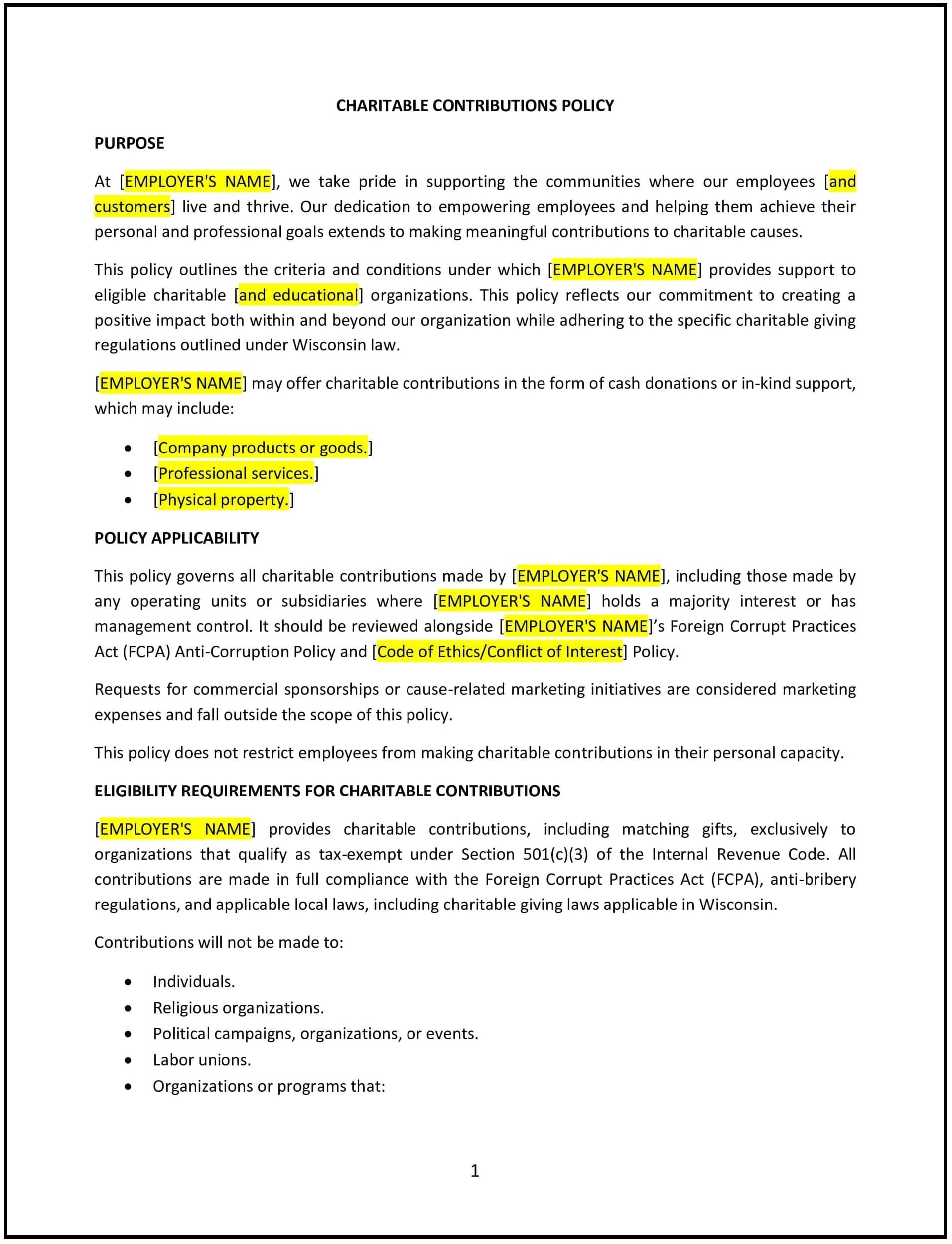 Charitable-Contributions-Policy--Wisconsin--1-1