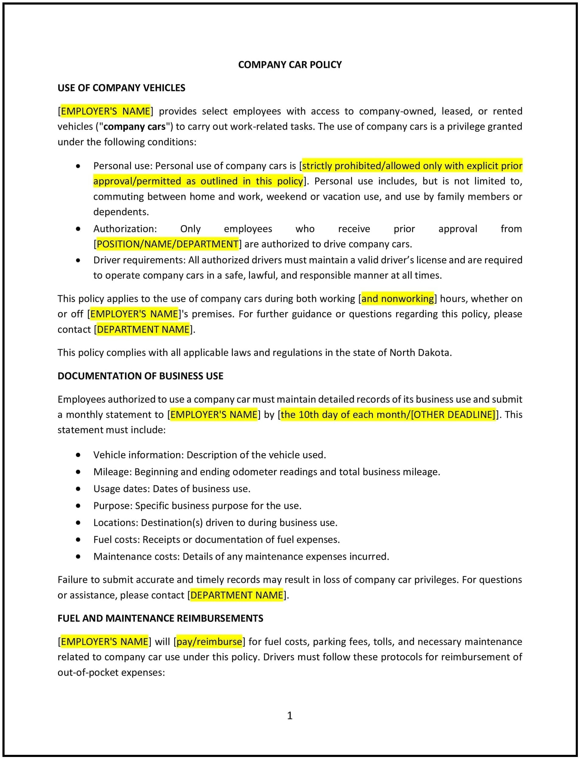 Company-Car-Policy--North-Dakota--1-1
