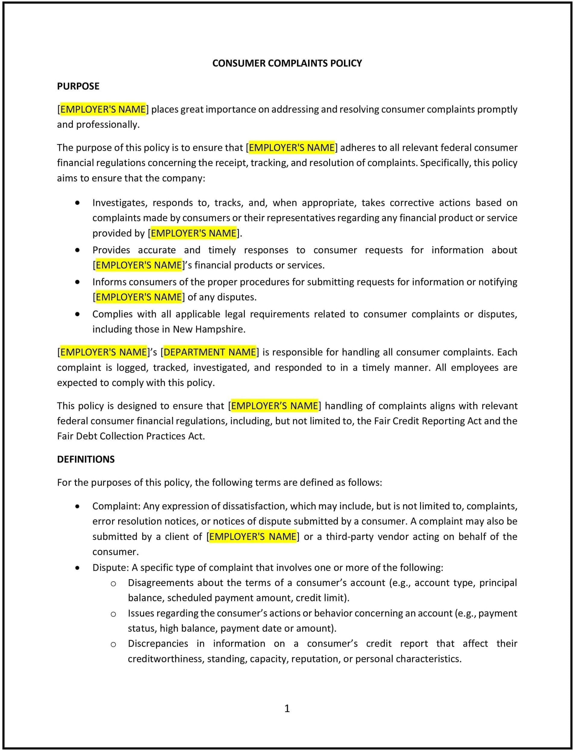 Consumer-Complaints-Policy--New-Hampshire--1-1