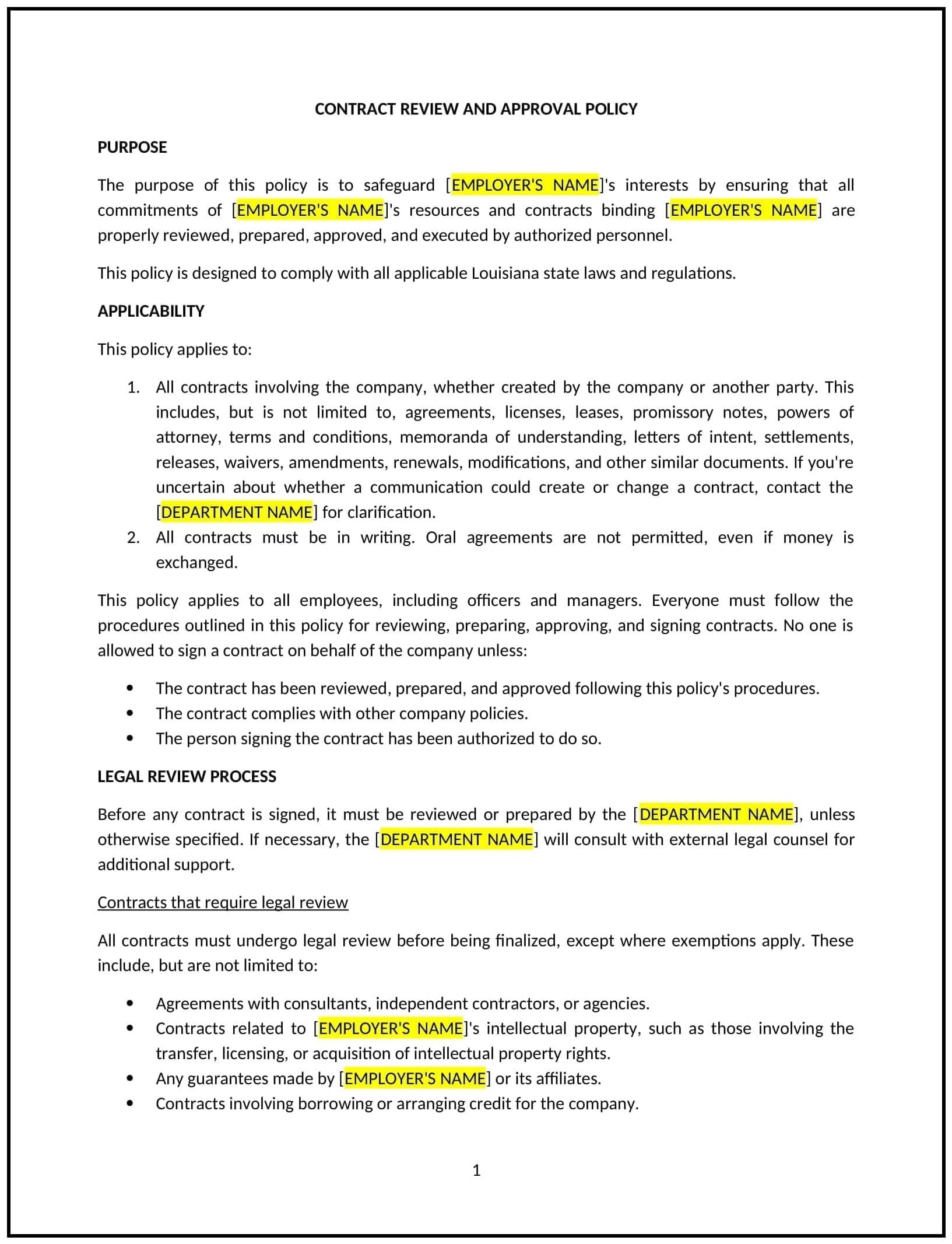 Contract-Review-and-Approval-Policy--Louisiana--1-1-1