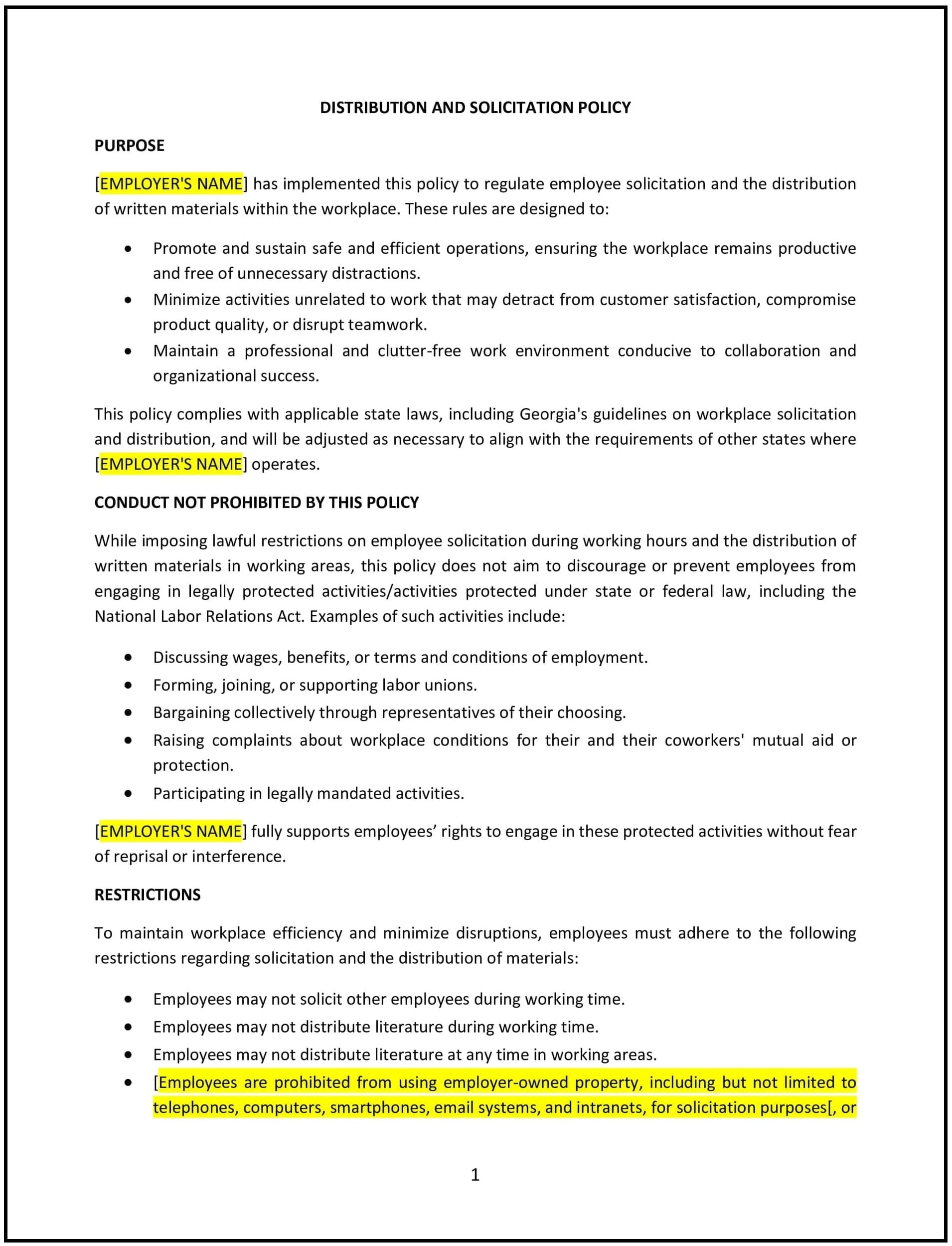 Distribution-and-Solicitation-Policy--Georgia--1-1