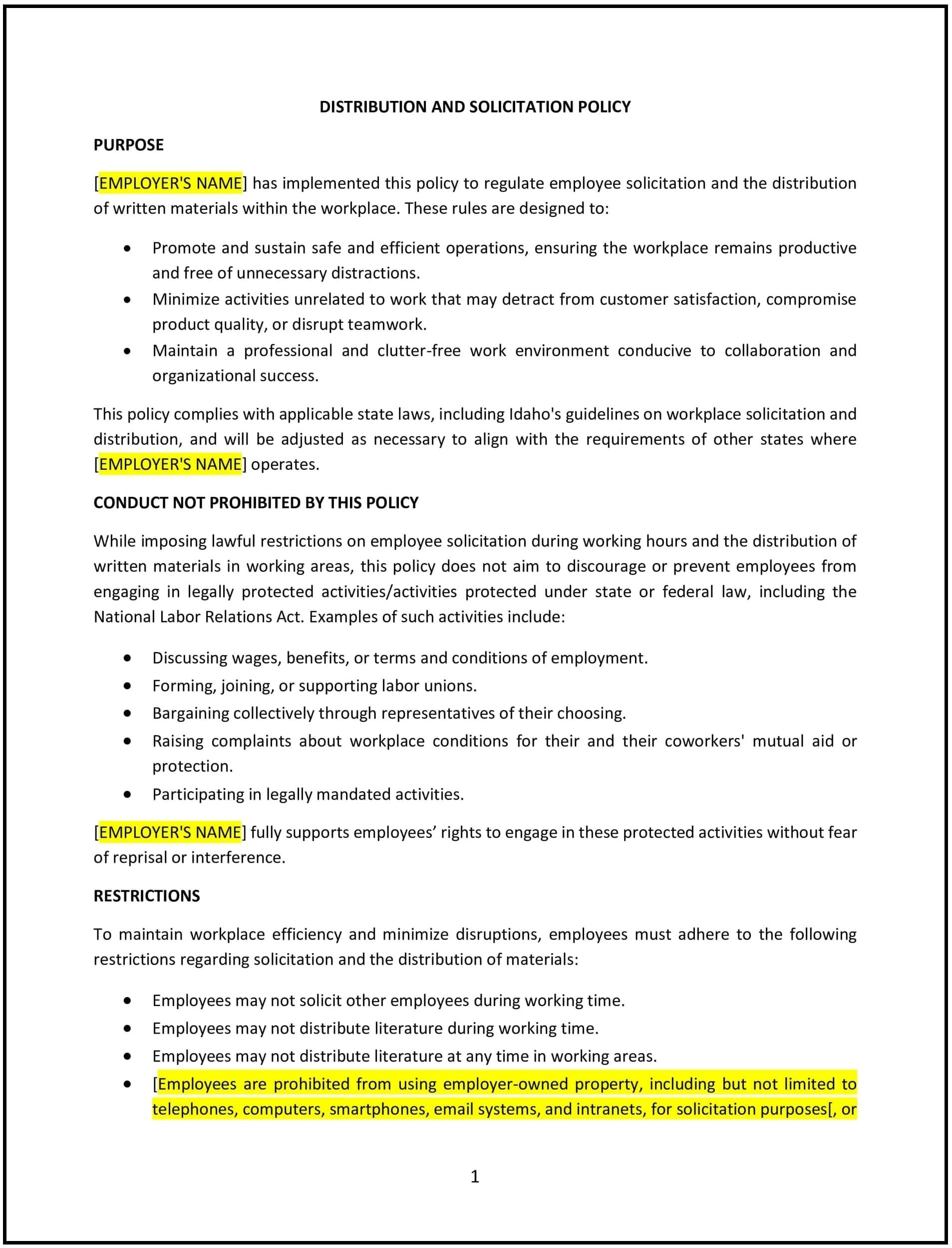 Distribution-and-Solicitation-Policy--Idaho--1-1
