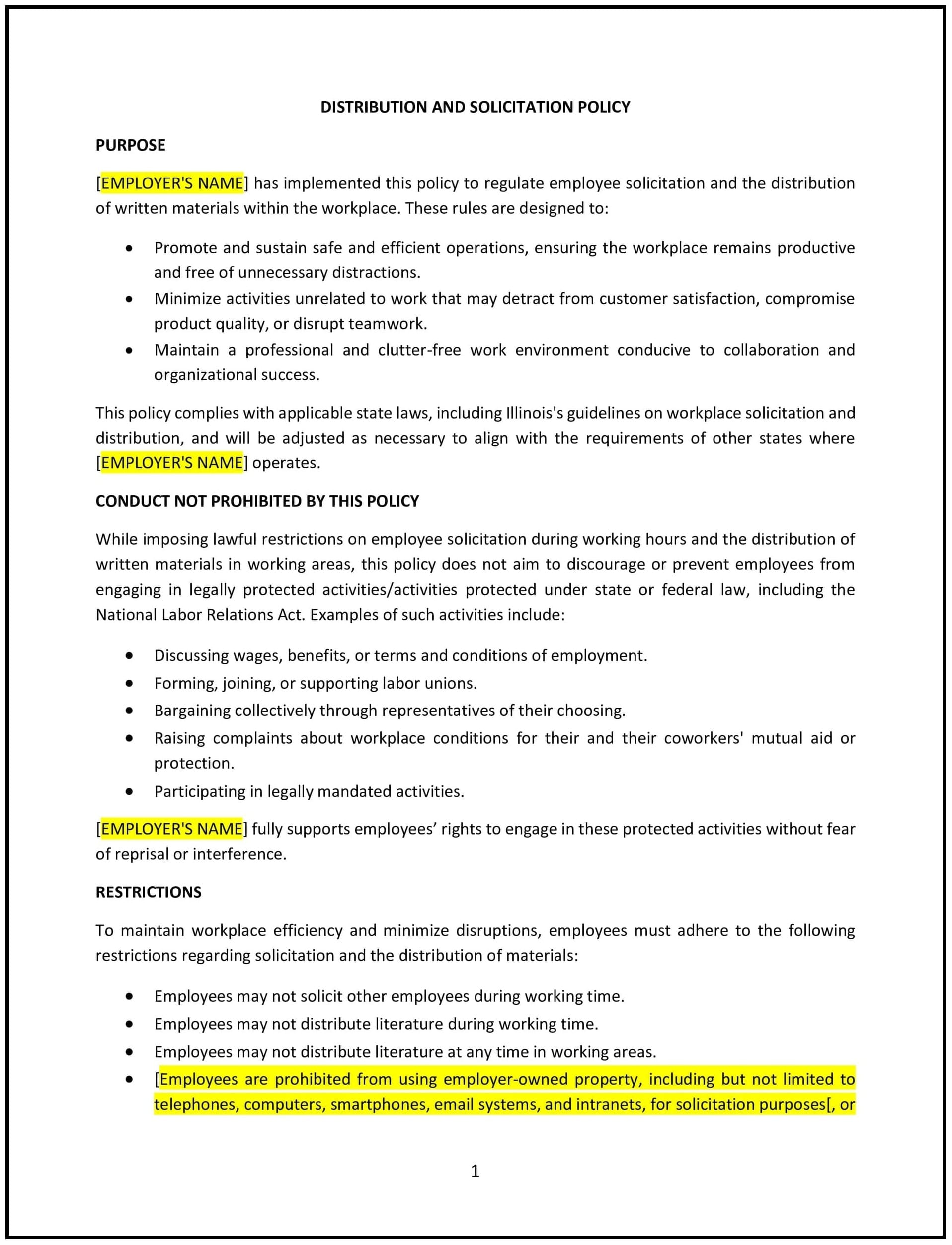 Distribution-and-Solicitation-Policy--Illinois--1-1