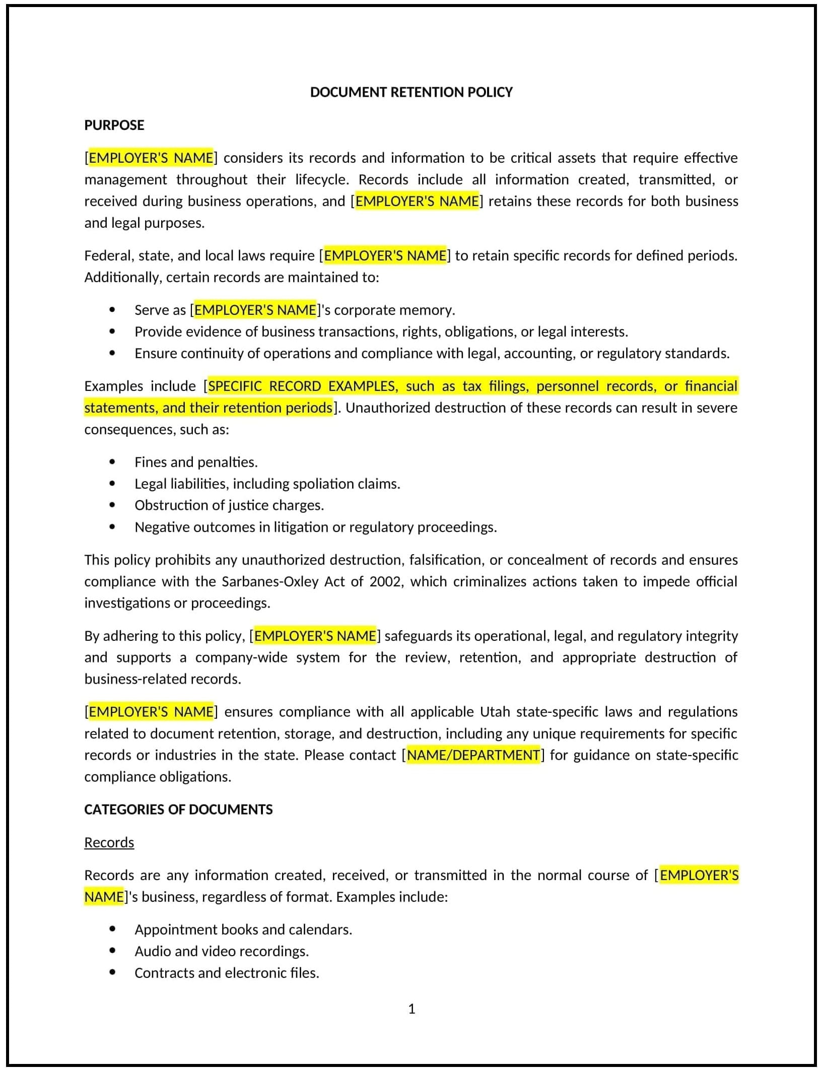Document-Retention-Policy--Utah--1-1-1