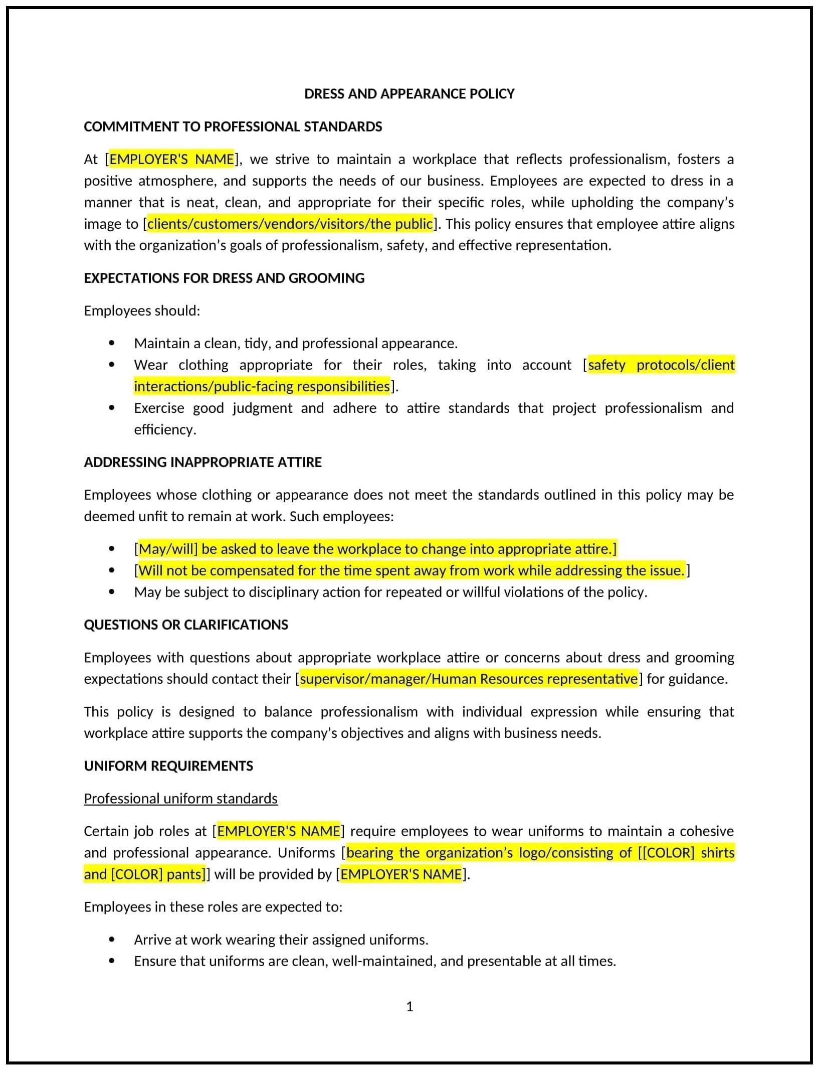 Dress-and-Appearance-Policy--Kentucky--1-1-1