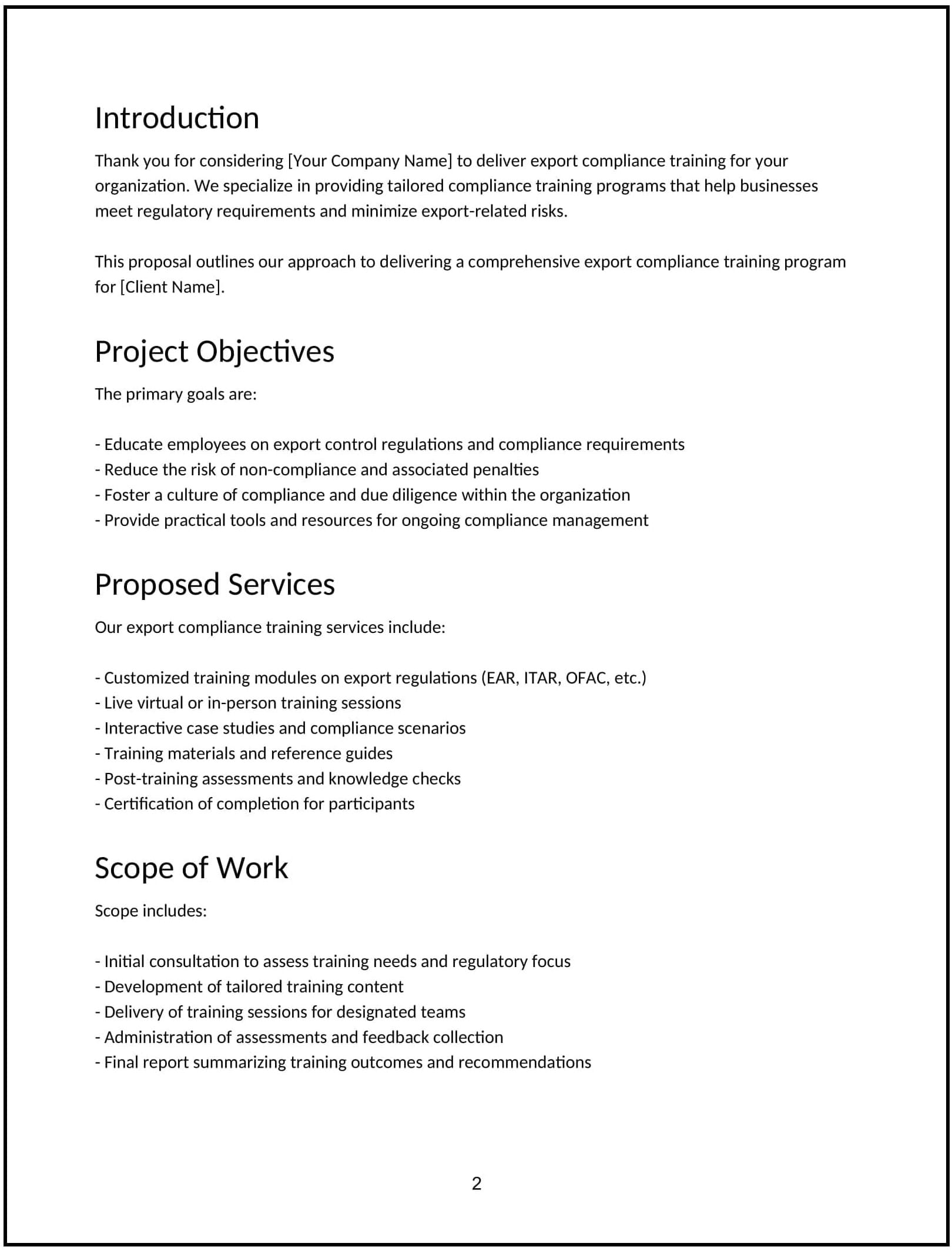 EXPORT-COMPLIANCE-TRAINING-PROPOSAL-1-1