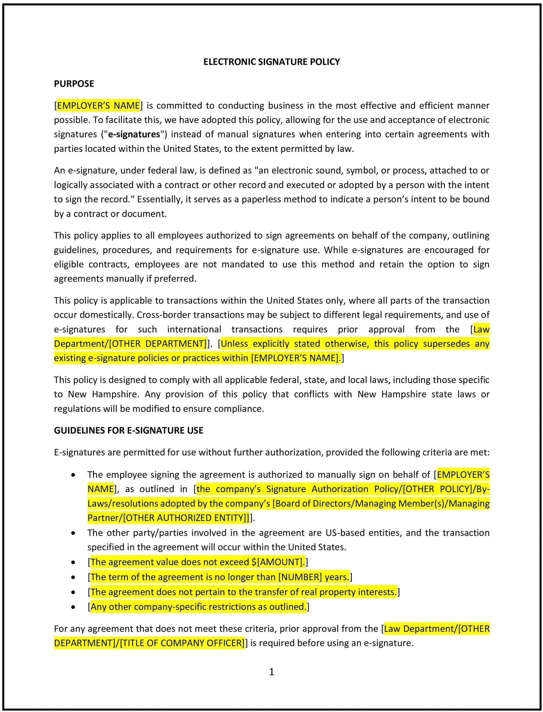 Electronic-Signature-Policy--New-Hampshire--1-1