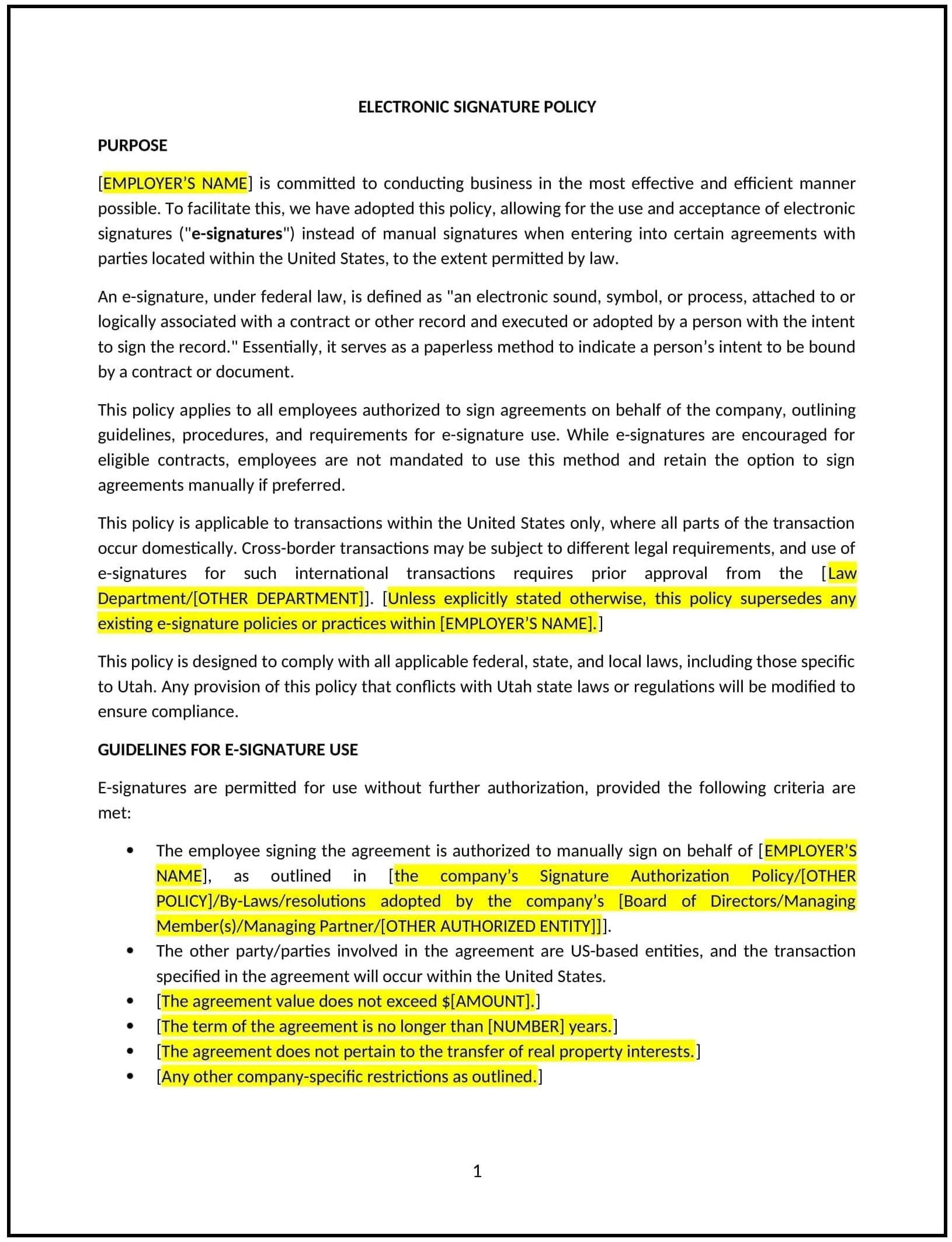 Electronic-Signature-Policy--Utah--1-1-1