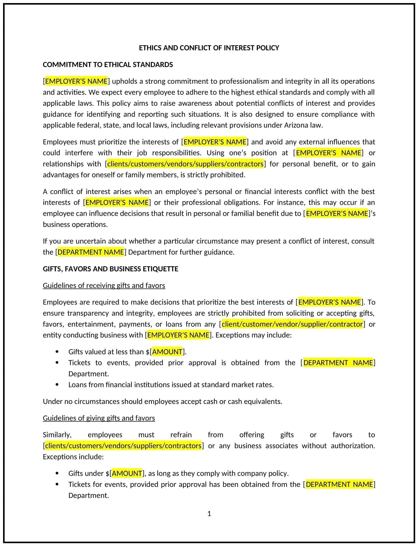 Ethics-and-Conflict-of-Interest-Policy--Arizona--1-1-1
