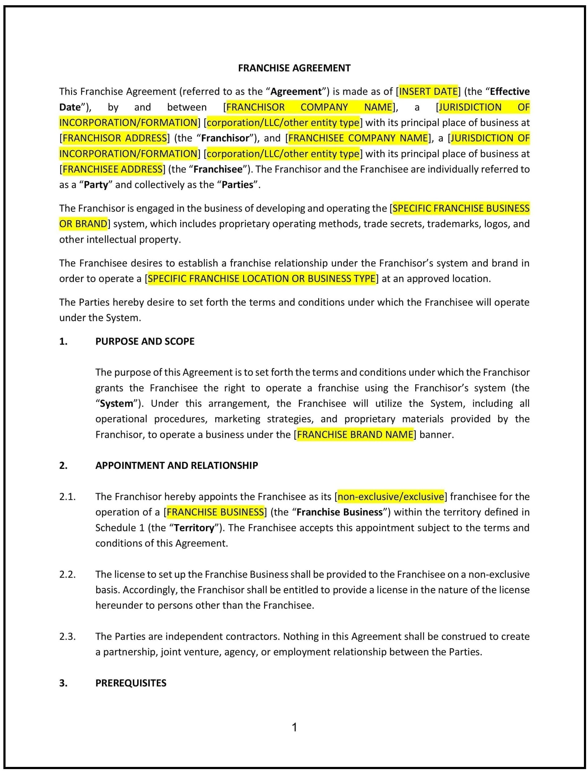 Franchise-Agreement--Idaho--1-1-1