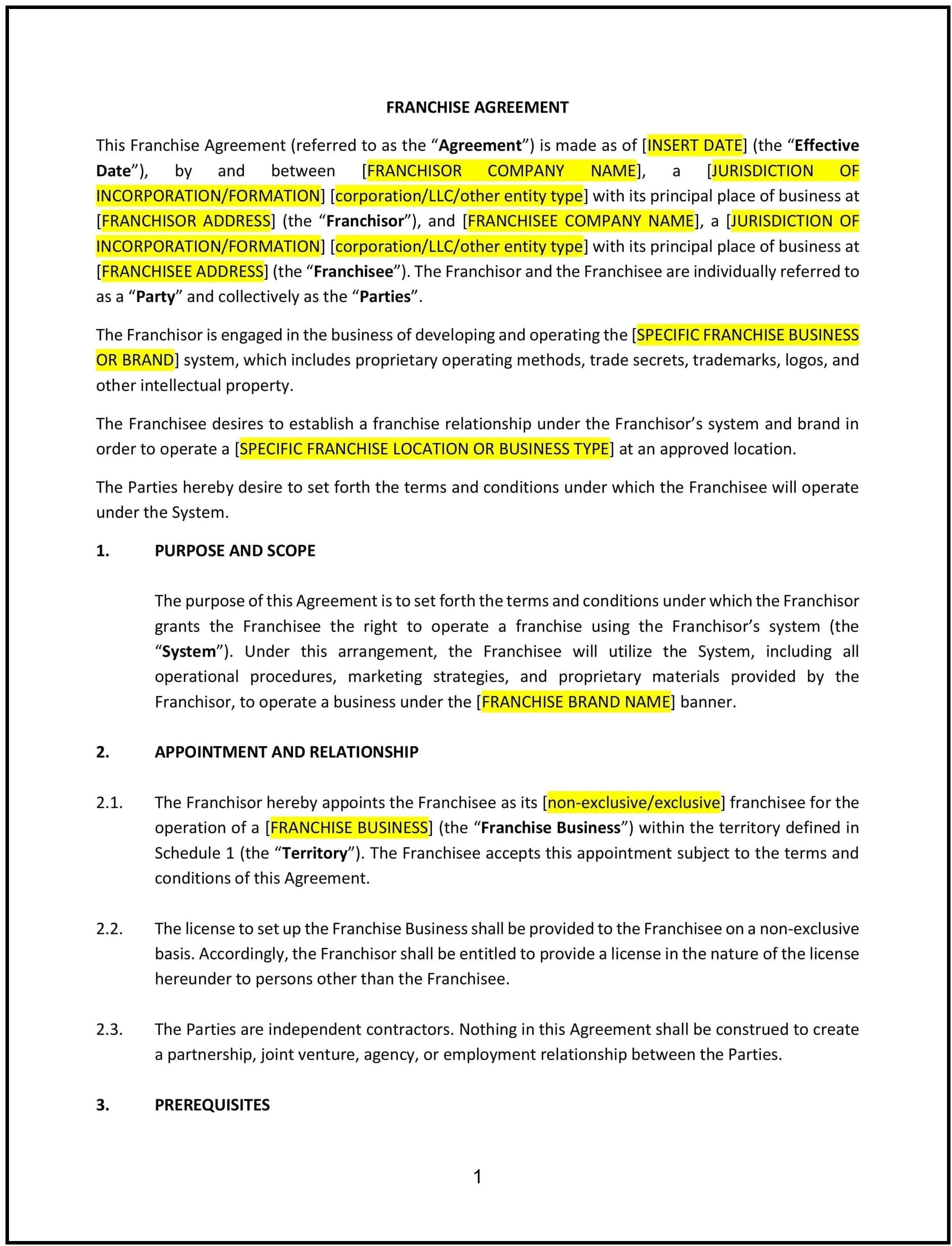 Franchise-Agreement--Indiana--1-1