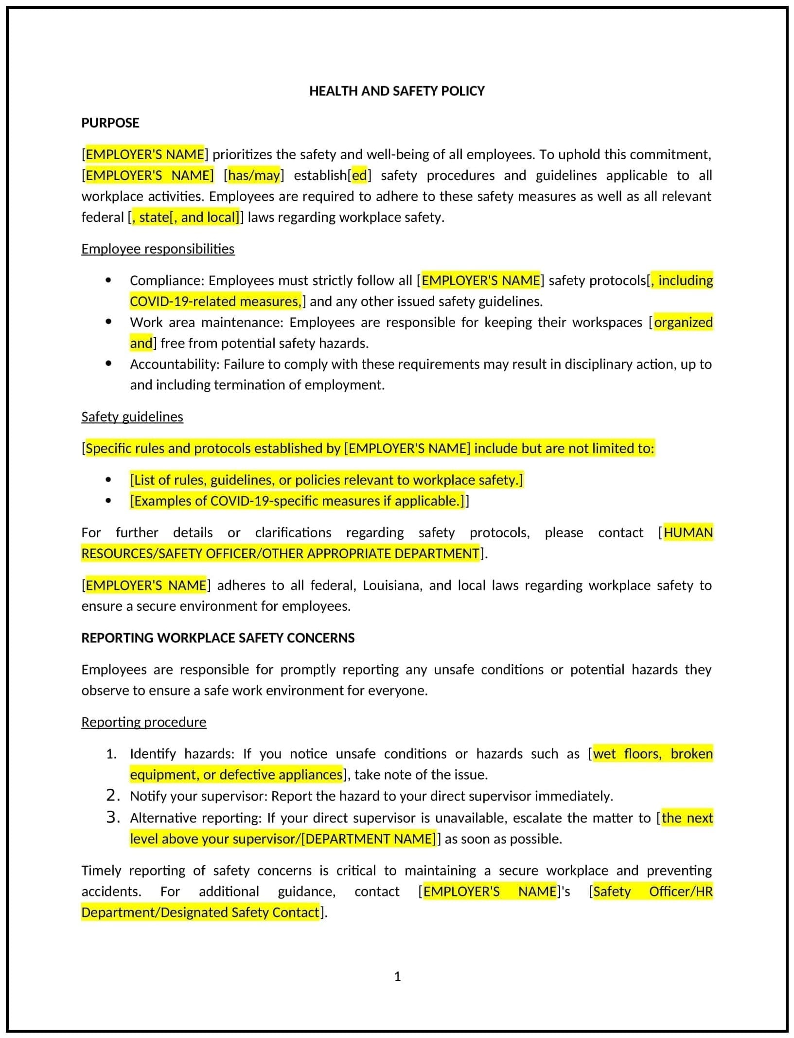 Health-and-Safety-Policy--Louisiana--1-1-1