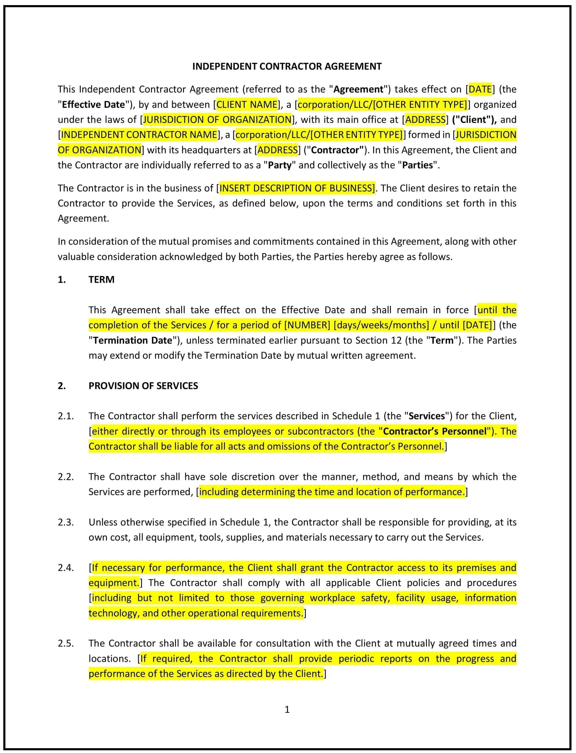 Independent-Contractor-Agreement--Utah--1-1