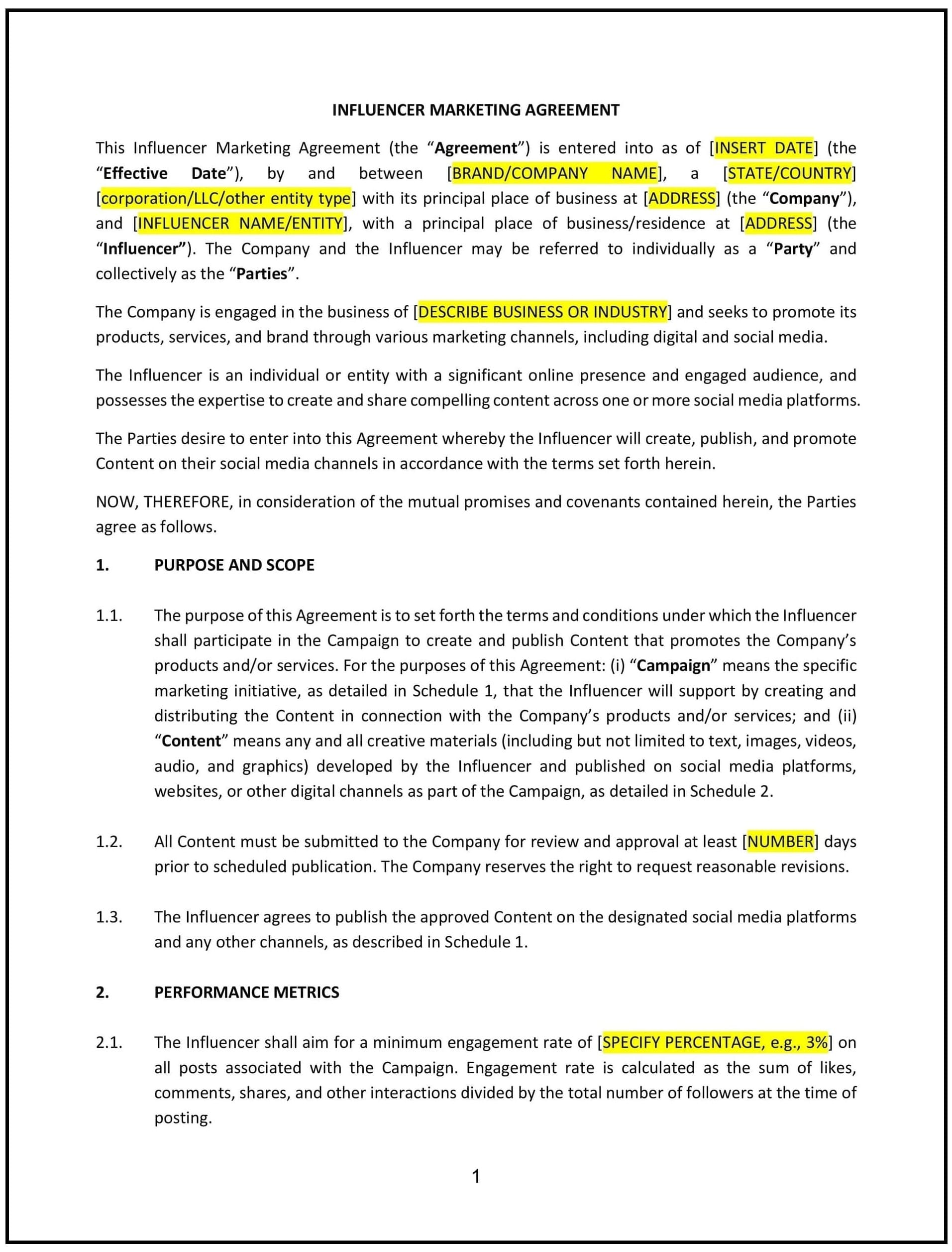 Influencer-Marketing-Agreement--Florida--1-1-1