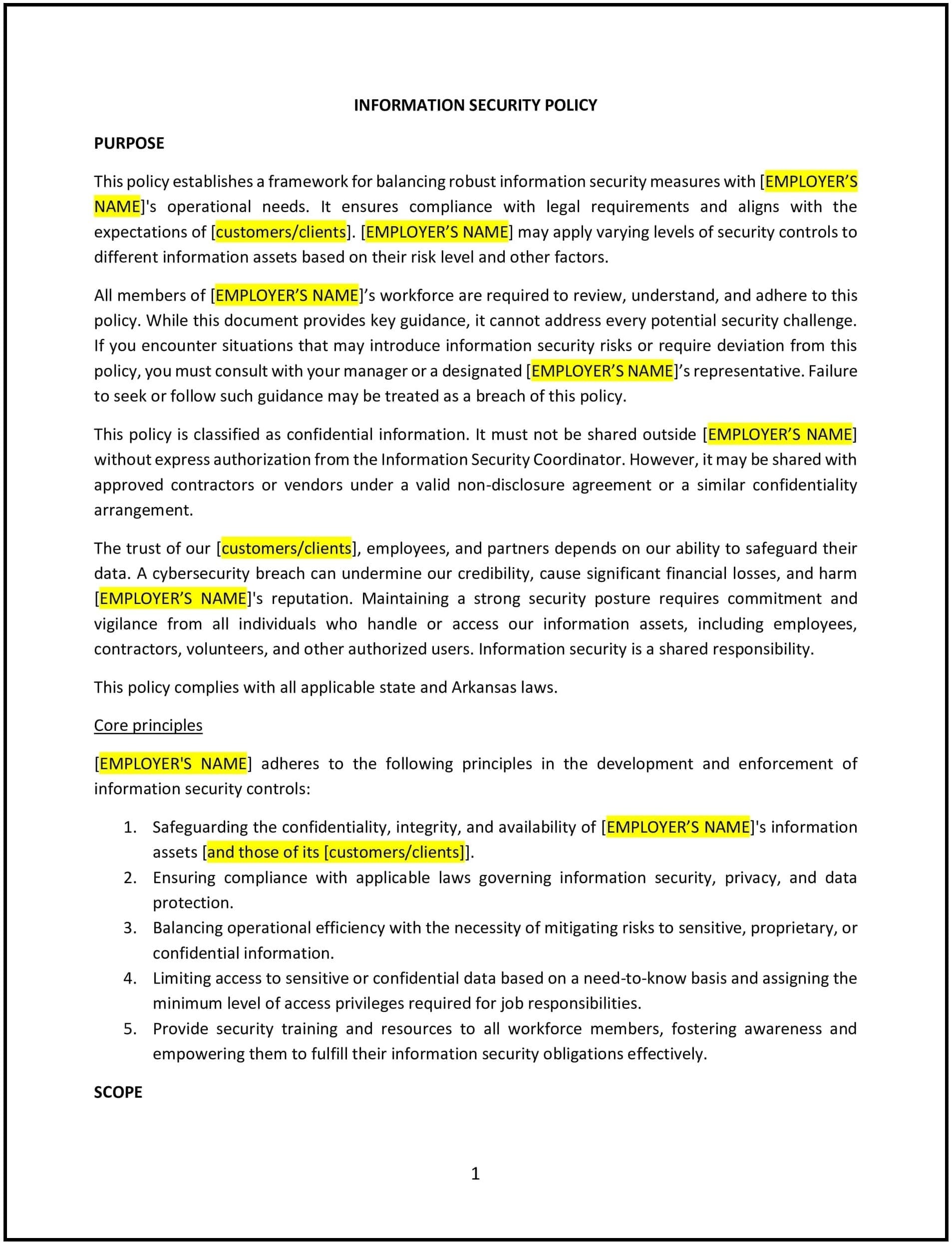 Information-Security-Policy--Arkansas--1-1