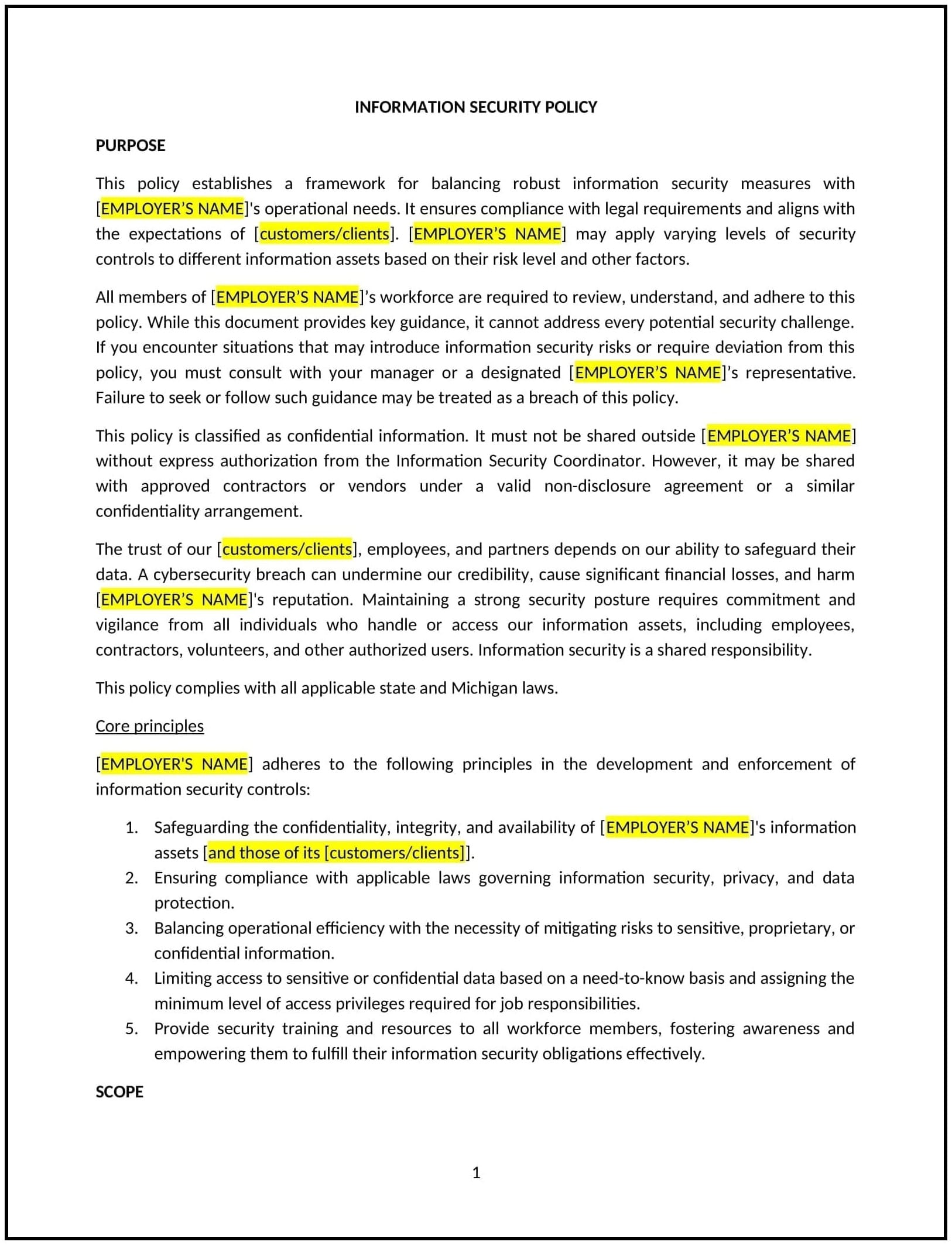 Information-Security-Policy--Michigan--01-1-1