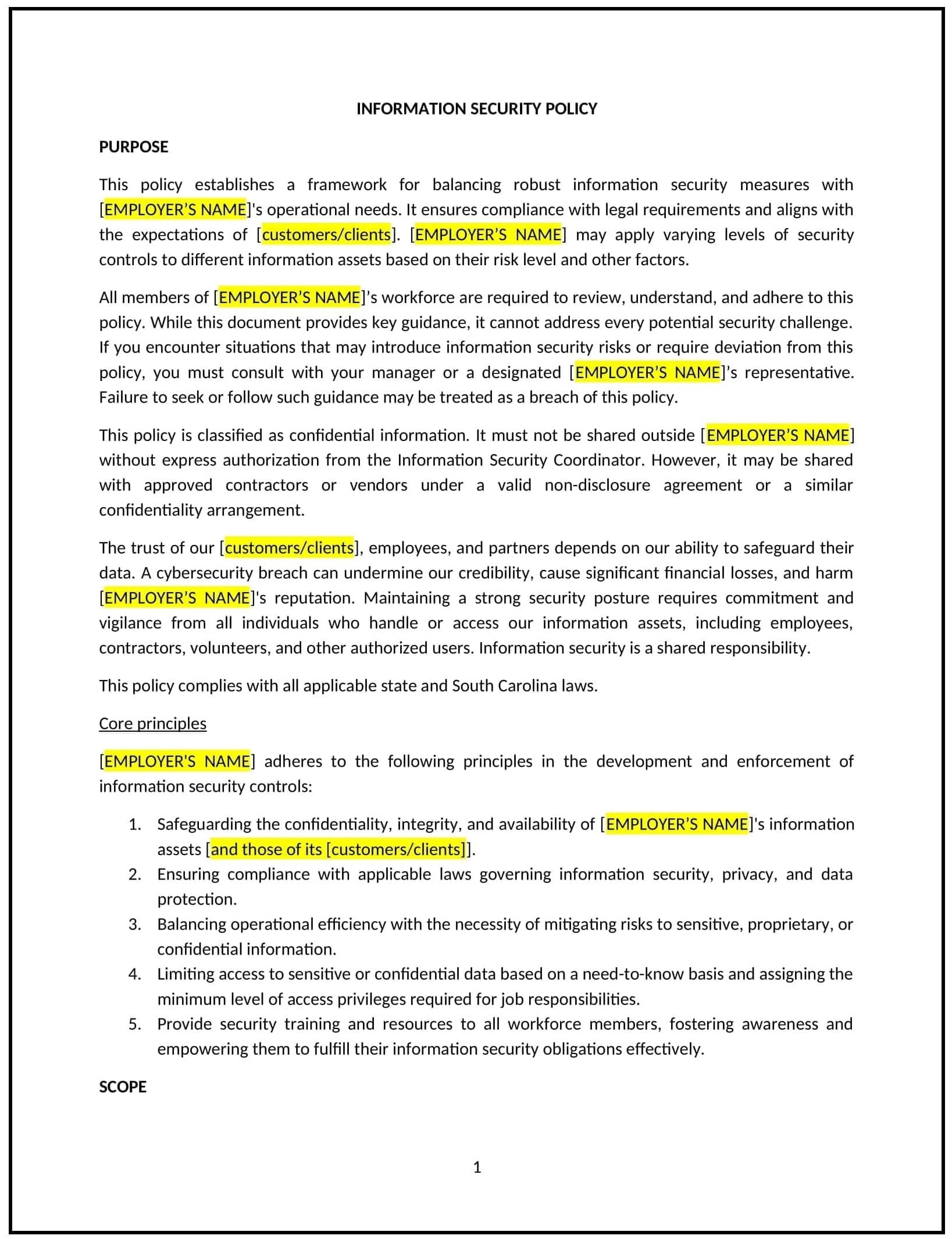 Information-Security-Policy--South-Carolina--01-1-1
