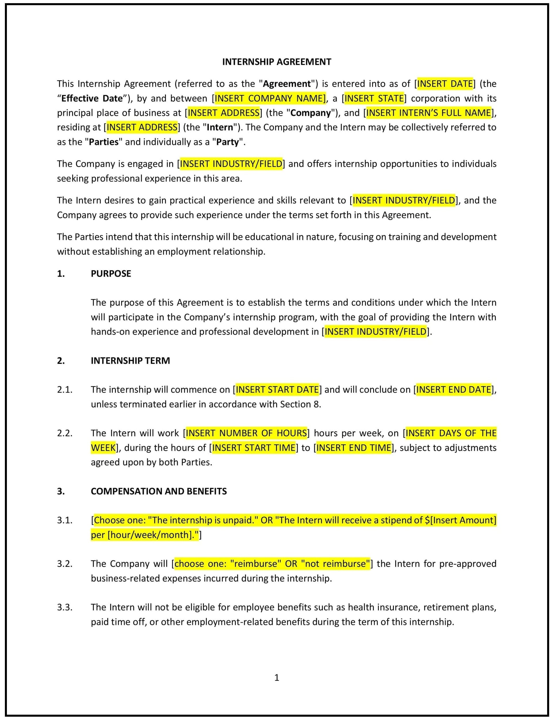 Internship-Agreement--Ohio--1-1