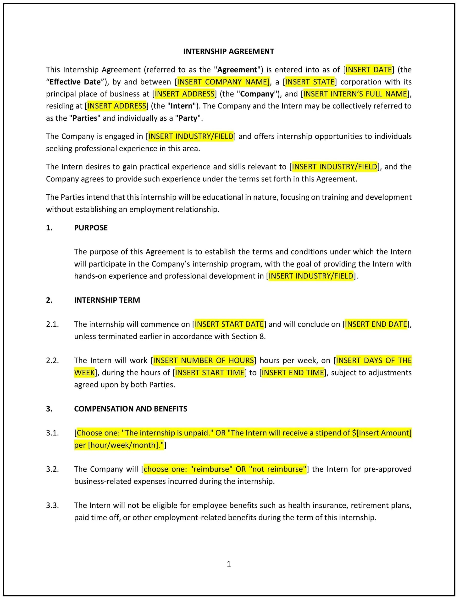 Internship-Agreement--Vermont--1-1