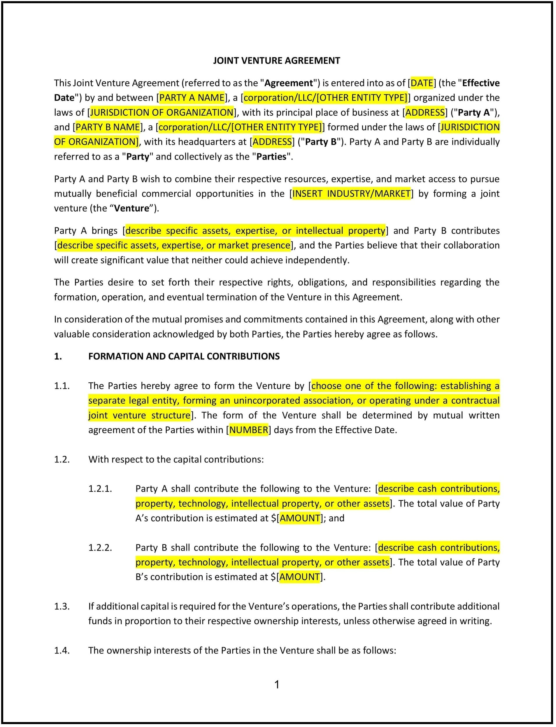 Joint-Venture-Agreement--New-Mexico--1-1