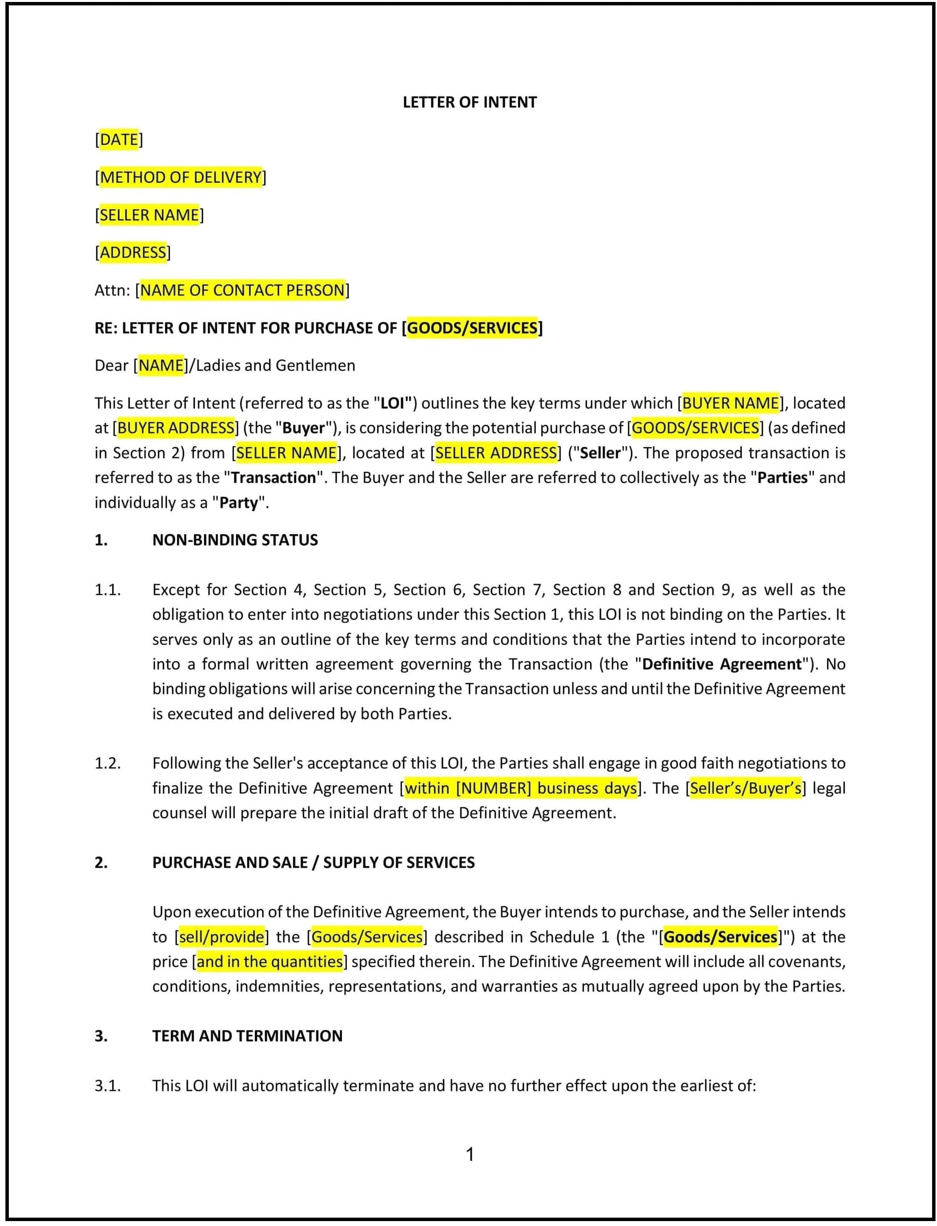 Letter-of-intent--LOI--for-commercial-transaction--Kentucky--1-1-1