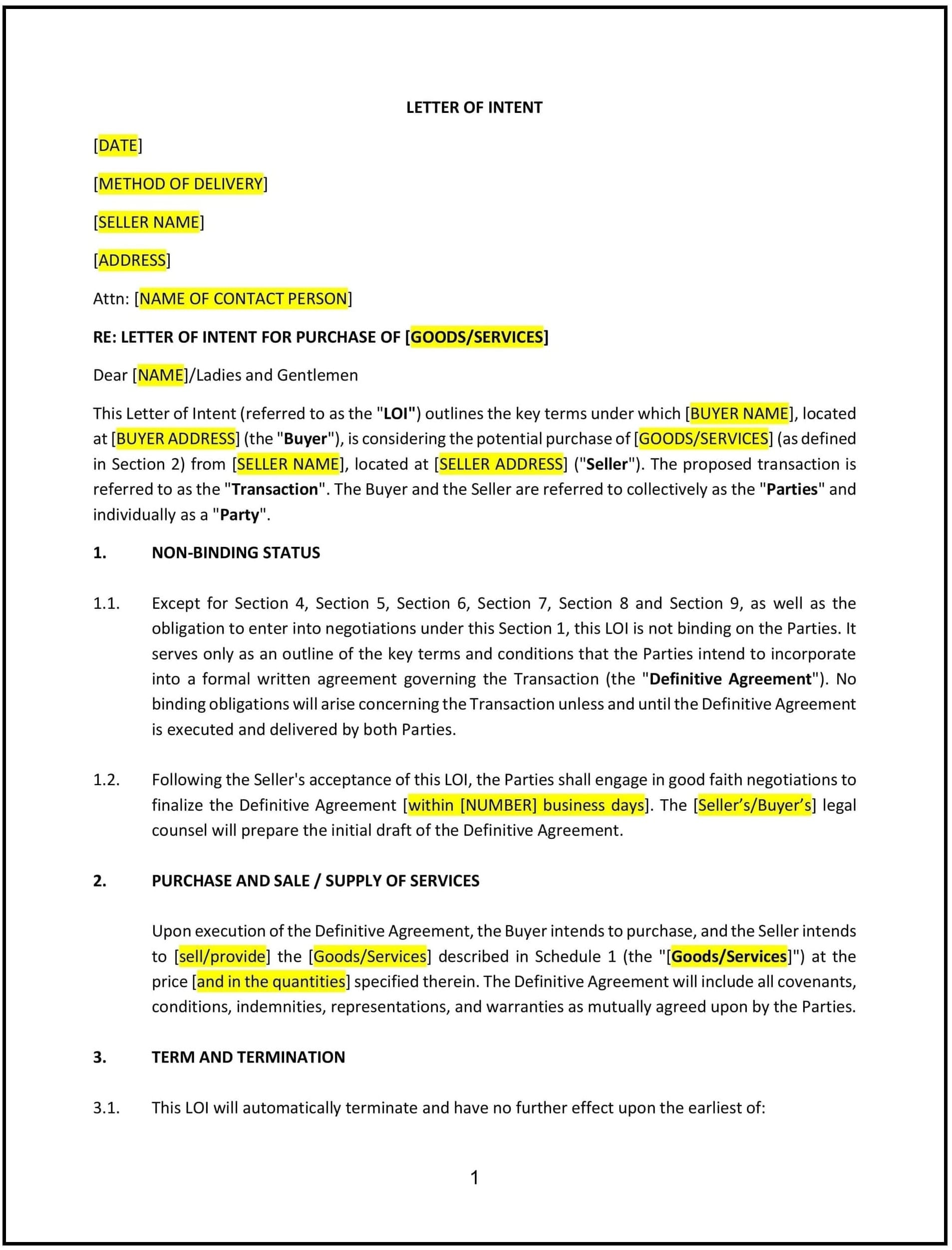Letter-of-intent--LOI--for-commercial-transaction--Missouri--1-1-1