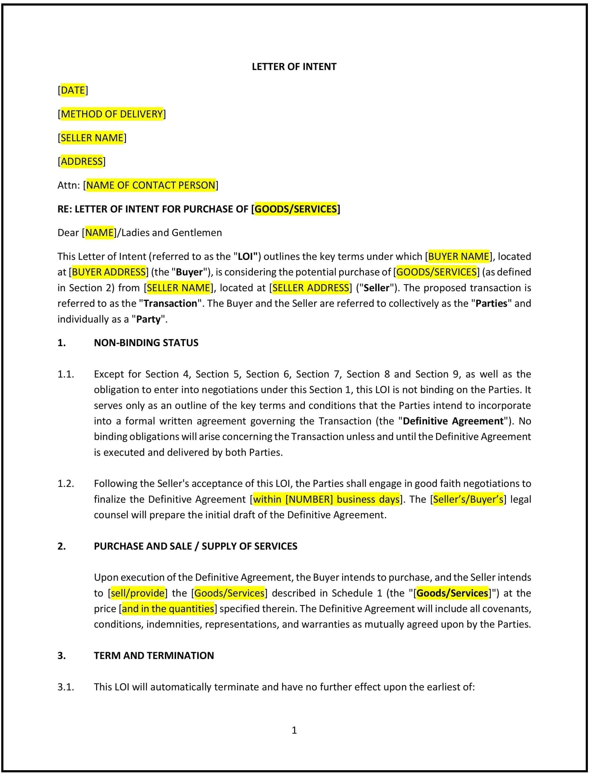 Letter-of-intent--LOI--for-commercial-transaction--Pennsylvania--1-1