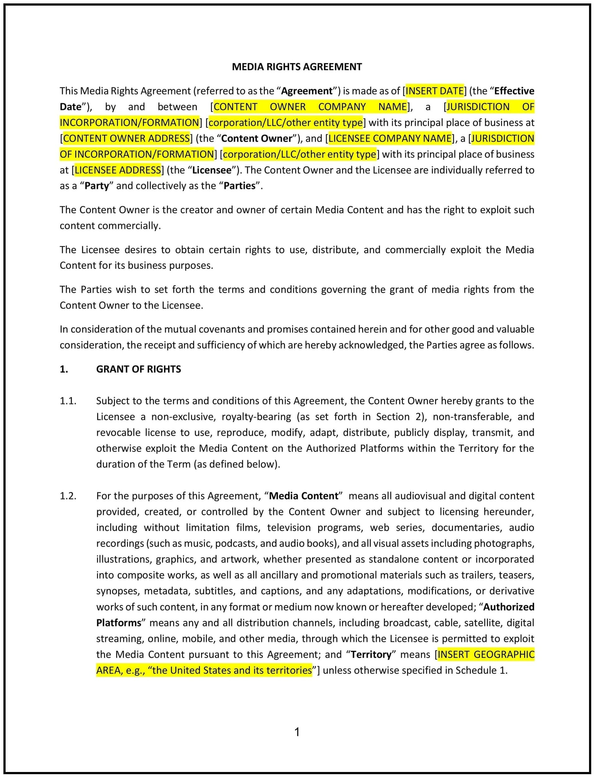 Media-Rights-Agreement--California--1-1