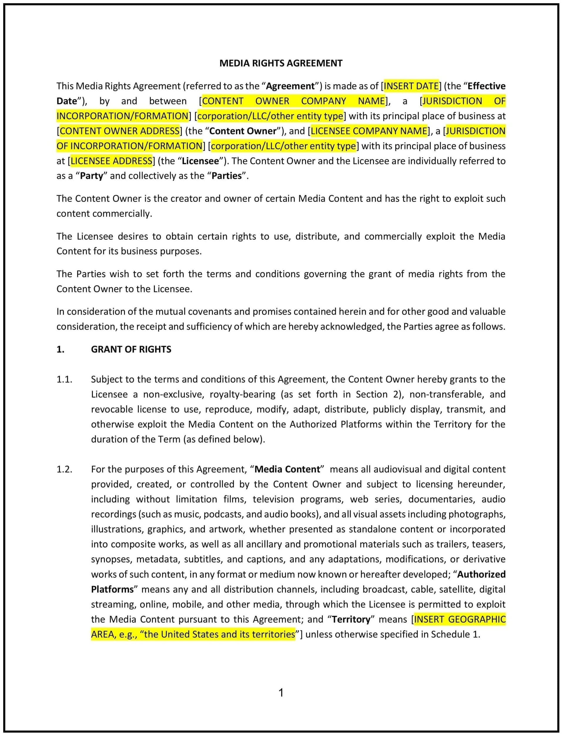 Media-Rights-Agreement--Montana--1-1-1