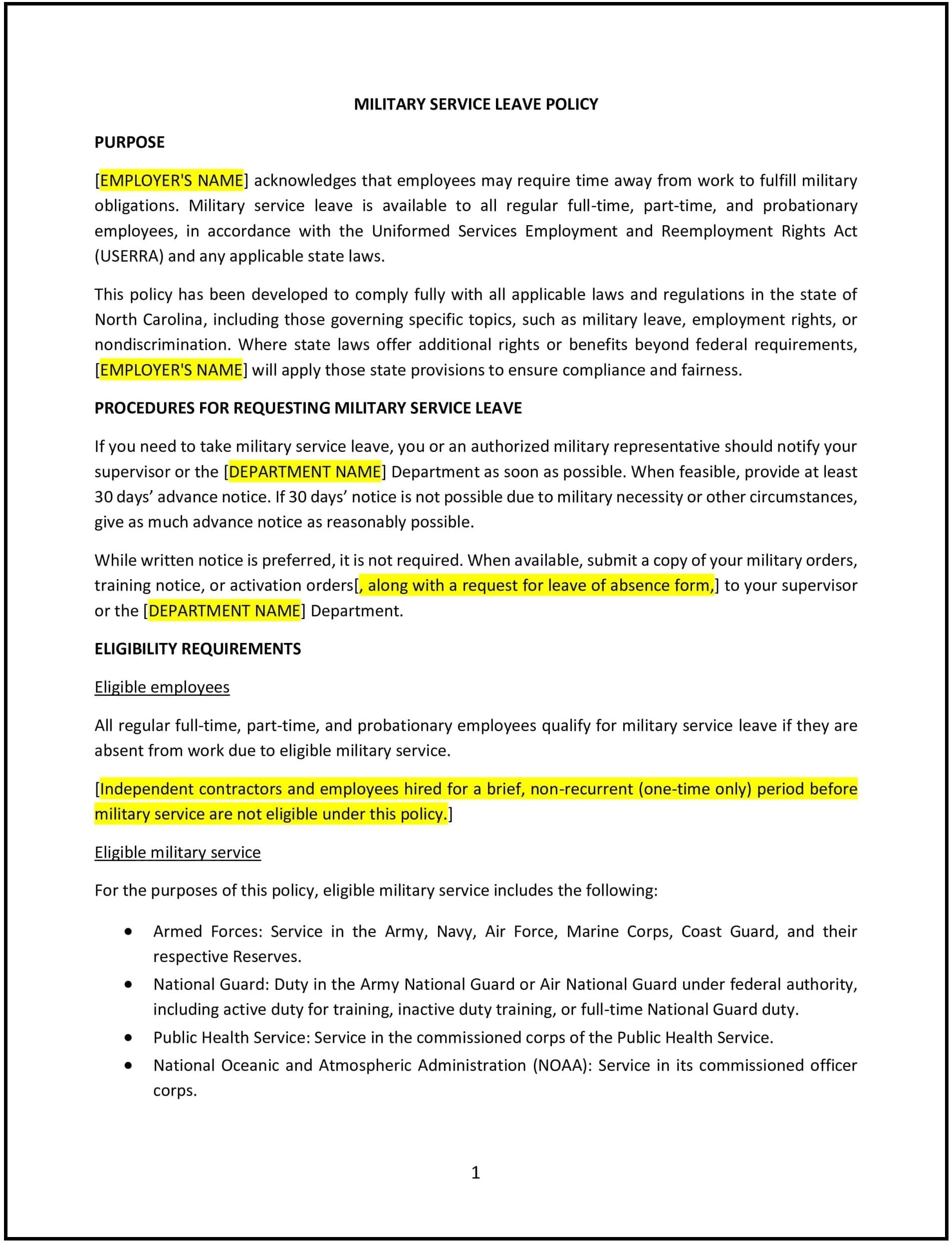 Military-Service-Leave-Policy--North-Carolina--1-1