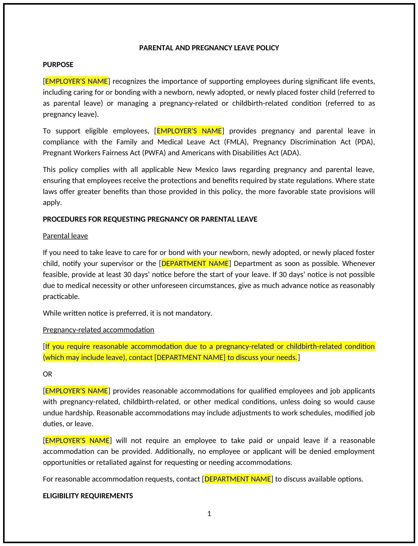 Parental-and-Pregnancy-Leave-Policy--New-Mexico--1-1-1