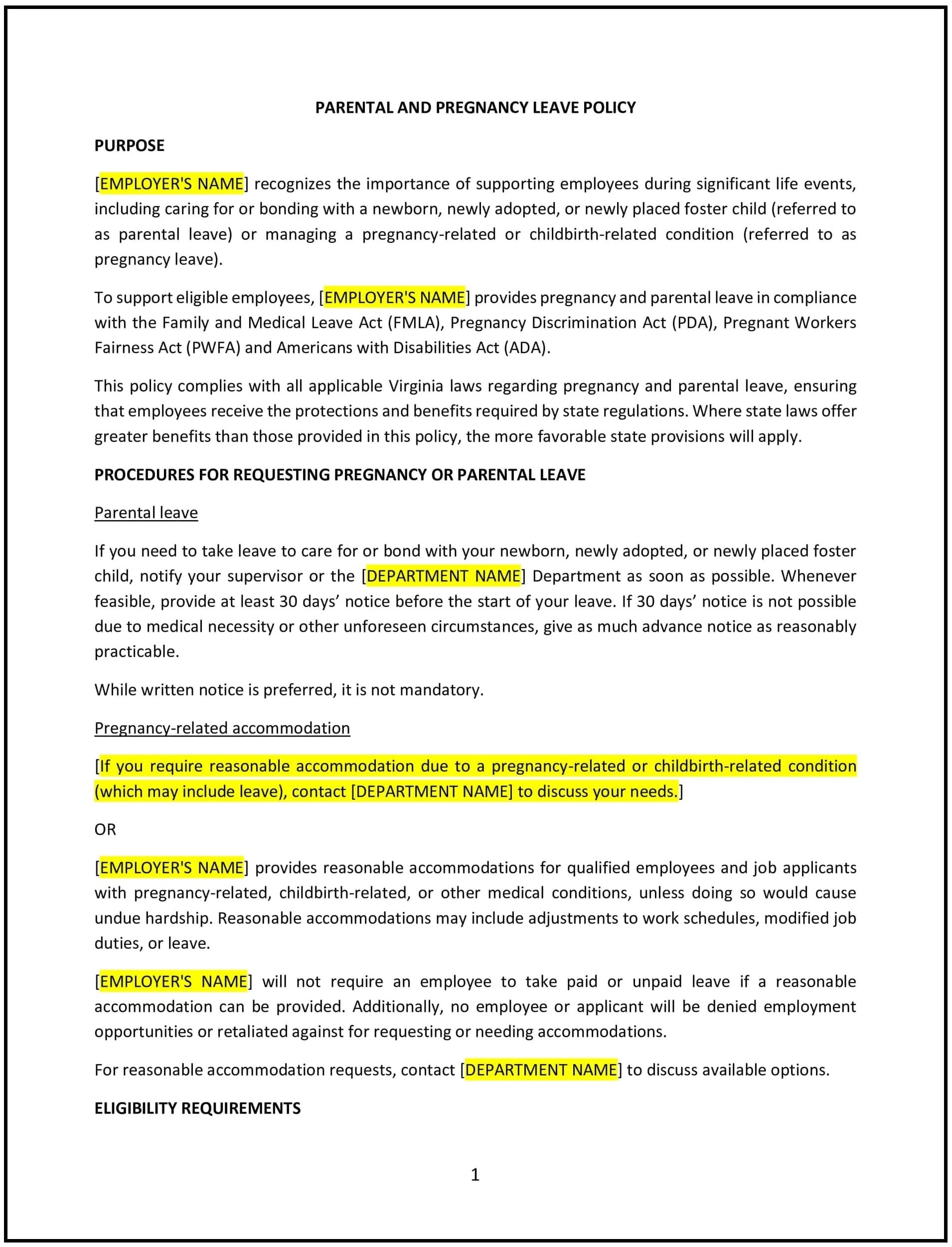 Parental-and-Pregnancy-Leave-Policy--Virginia--1-1