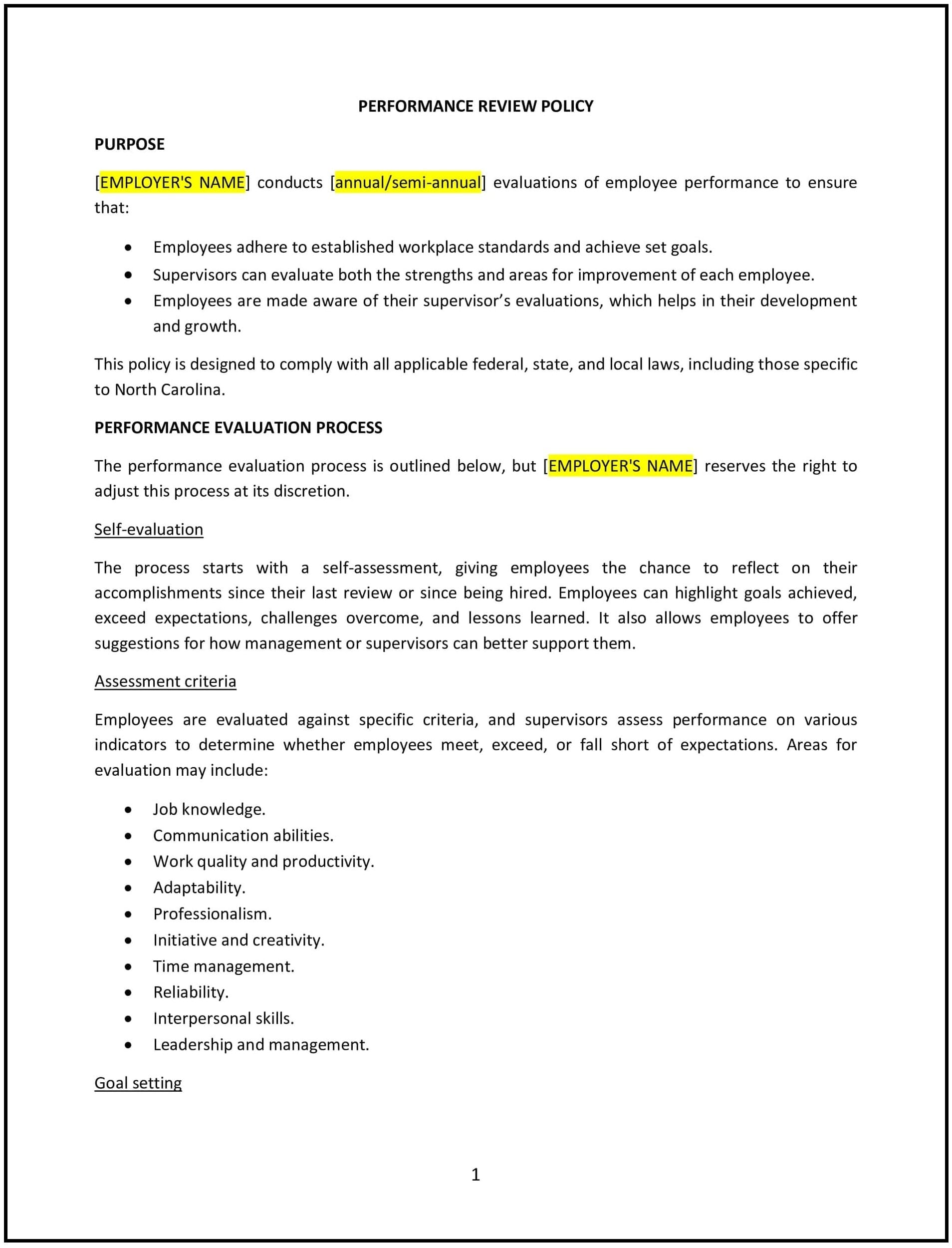 Performance-Review-Policy--North-Carolina--1-1