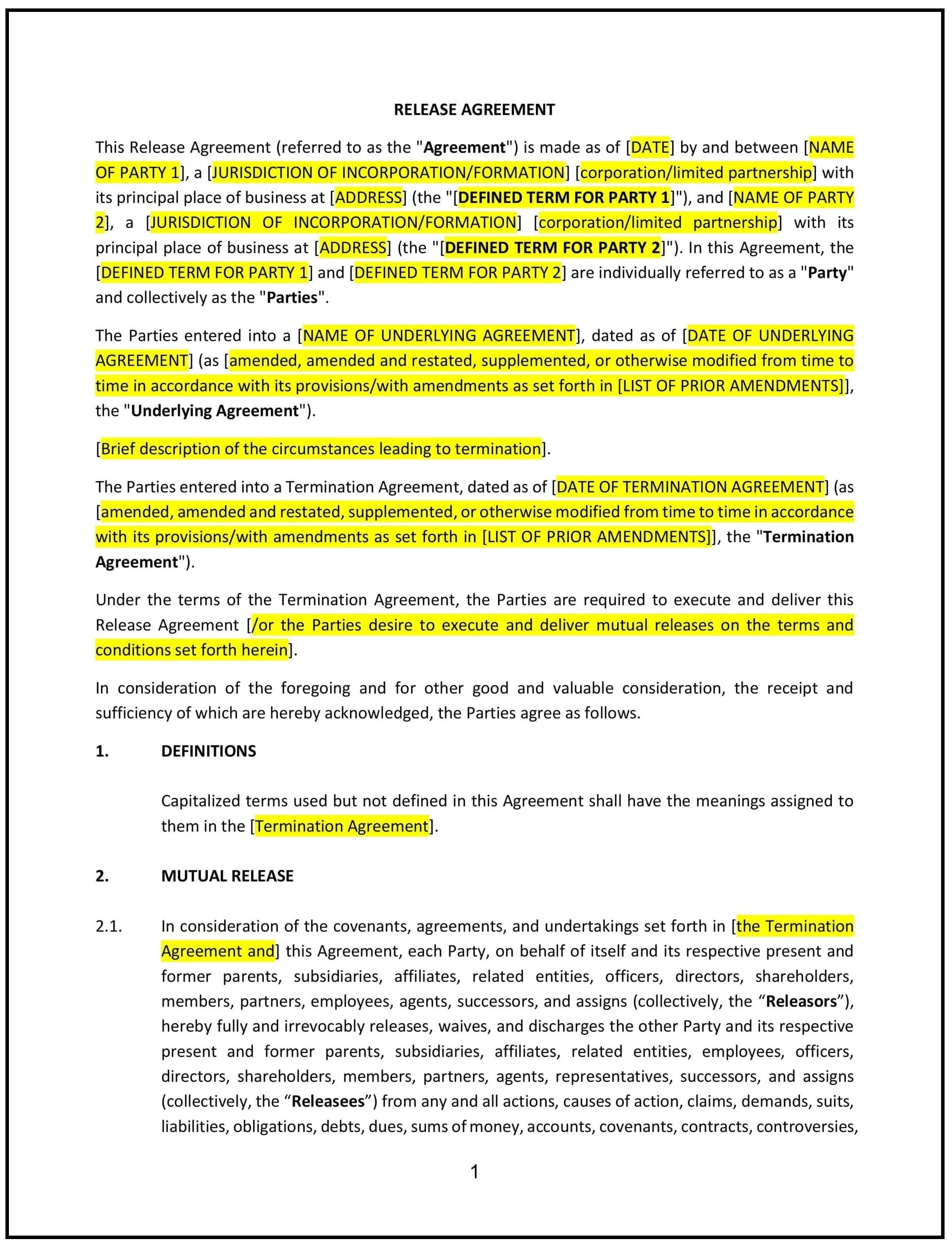 Release-Agreement--Mutual---Connecticut--1-1