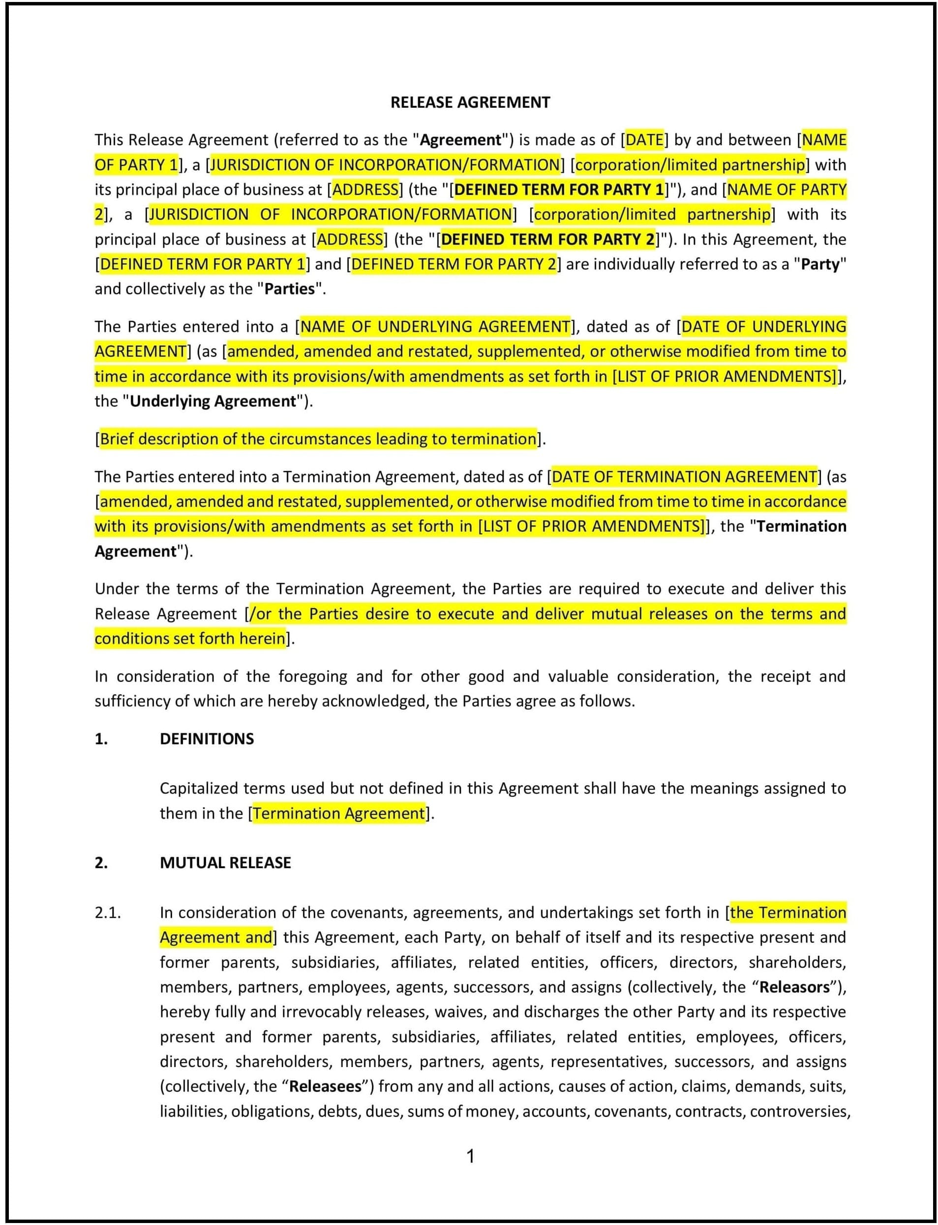 Release-Agreement--Mutual---Illinois--1-1-1