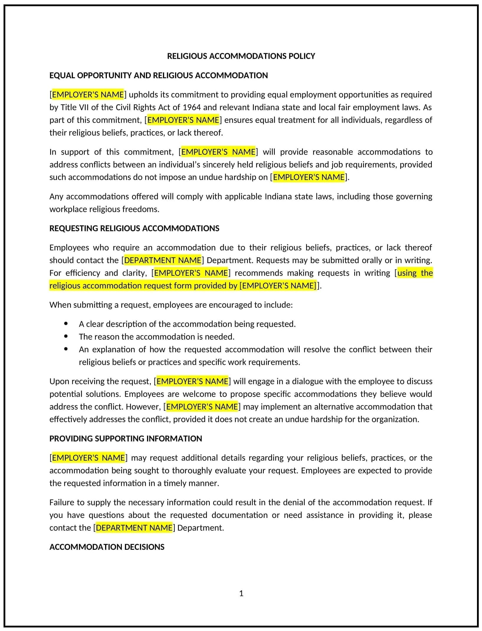 Religious-Accommodations-Policy--Indiana--1-1-1