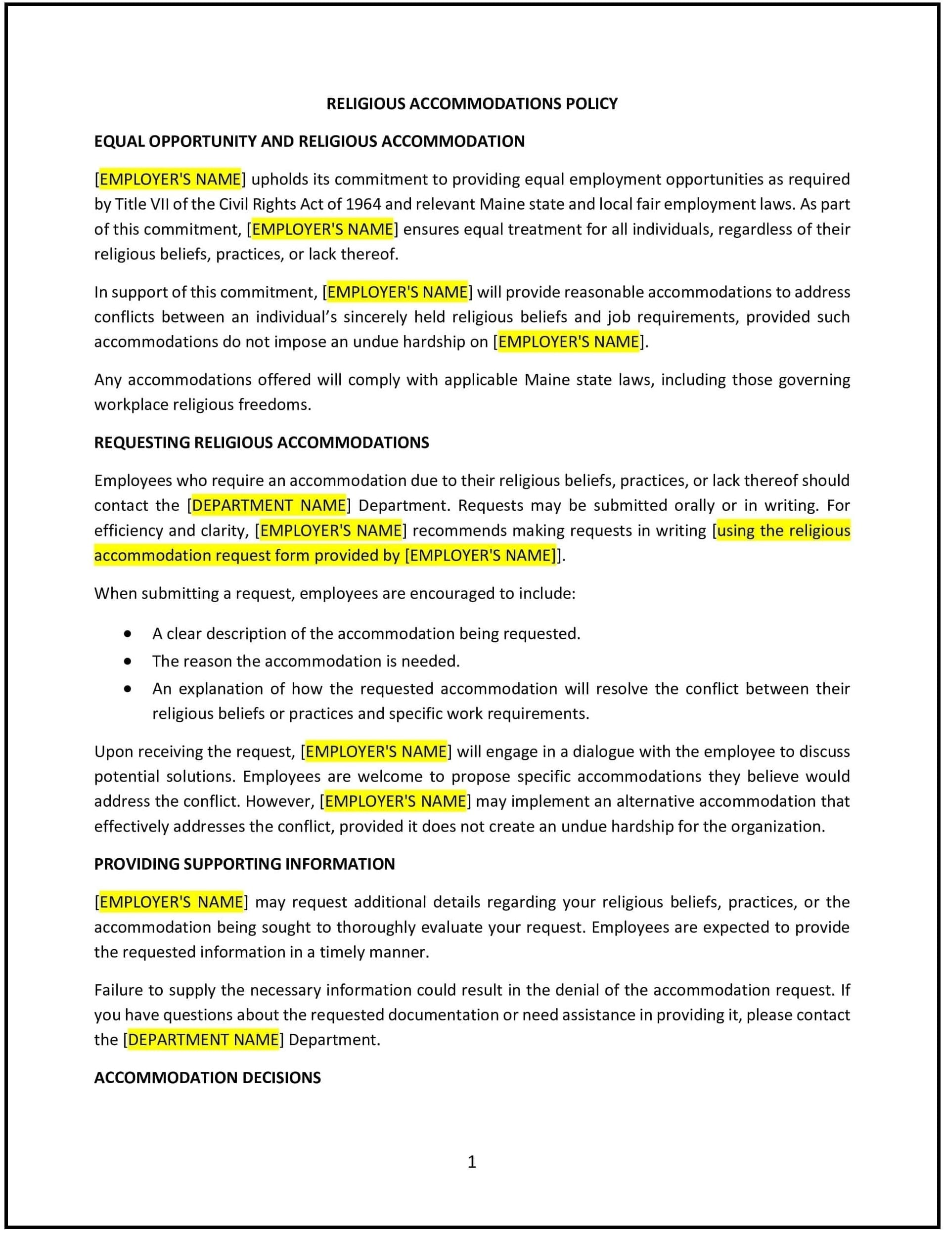 Religious-Accommodations-Policy--Maine--1-1-1