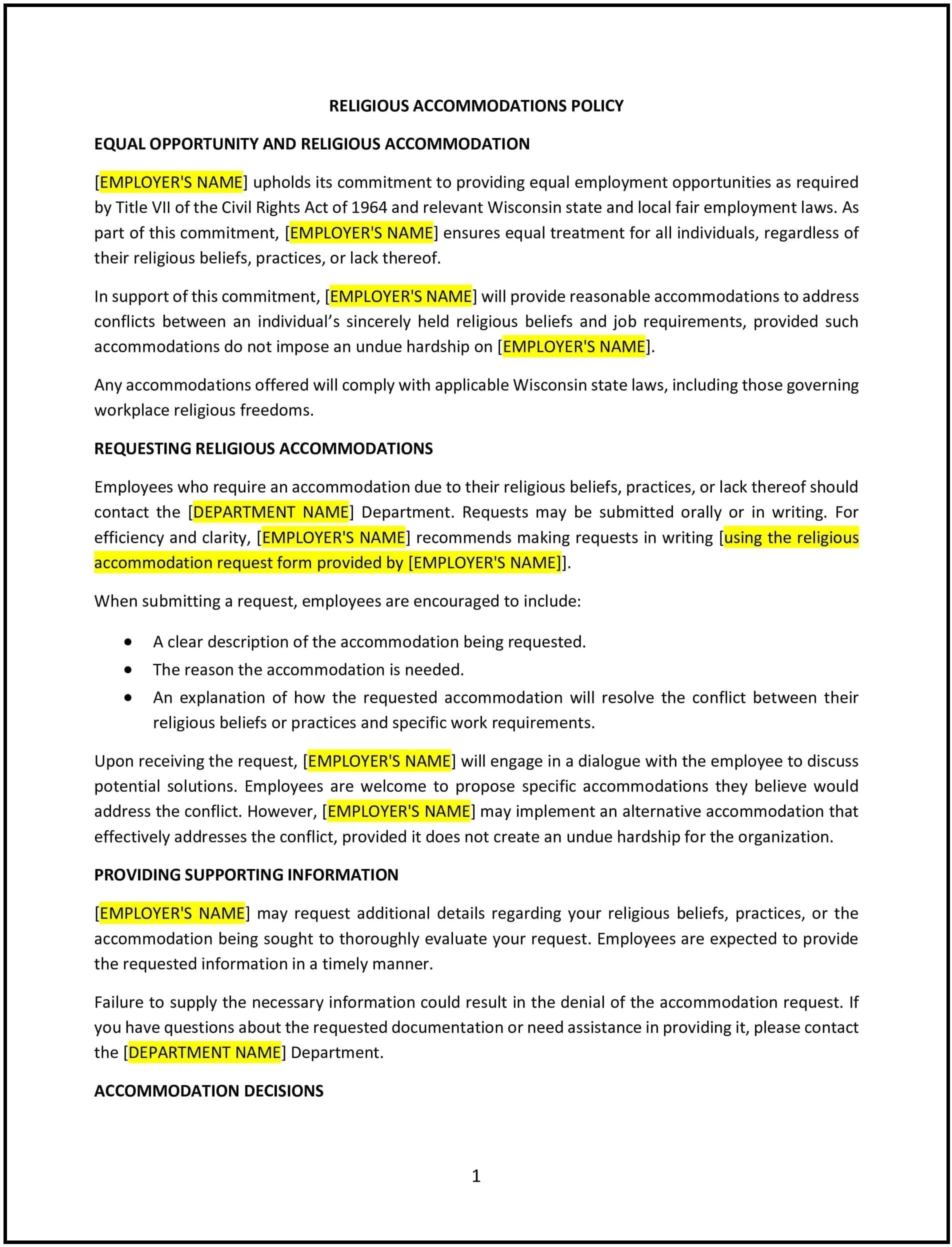 Religious-Accommodations-Policy--Wisconsin--1-1