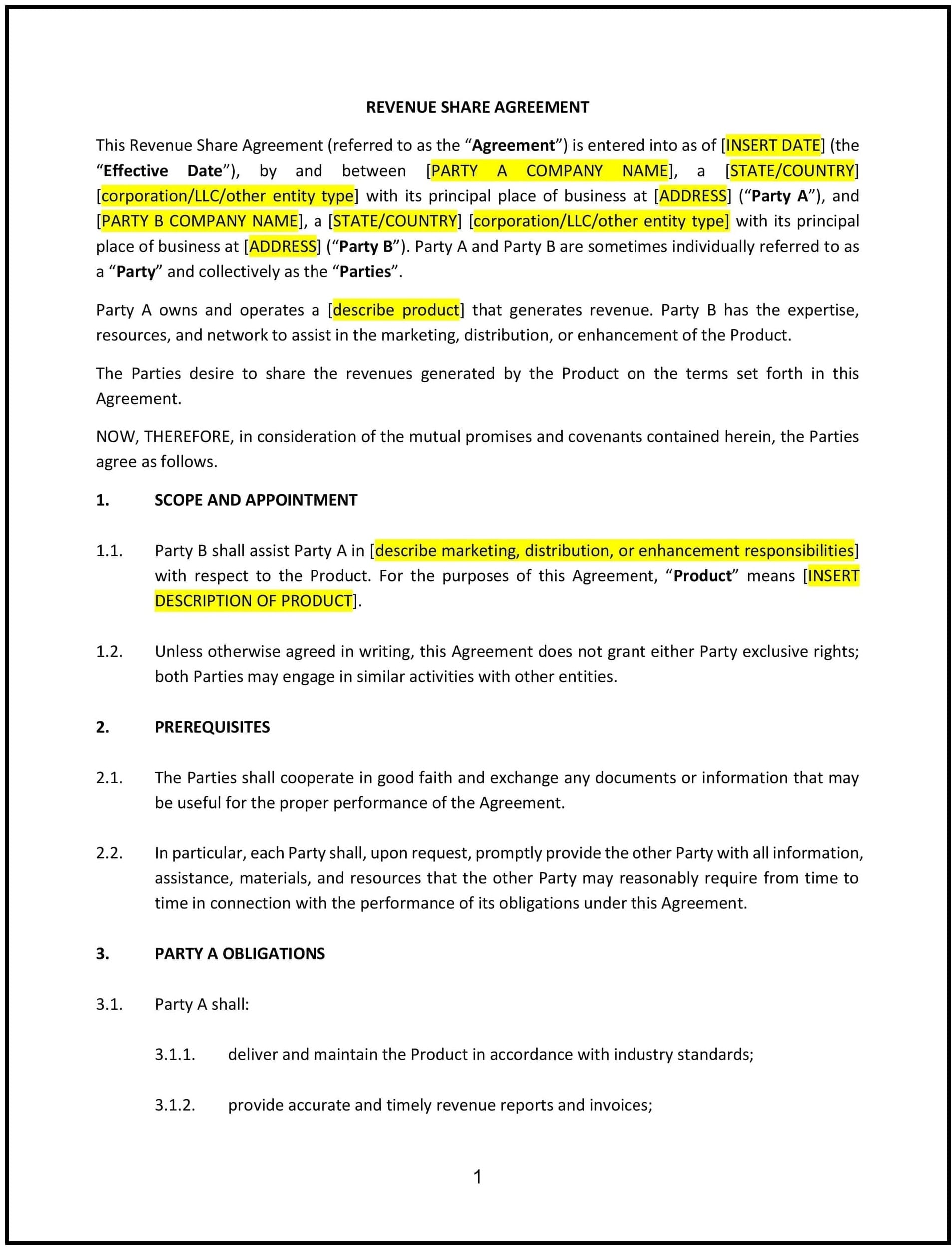 Revenue-Share-Agreement--Arizona--1-1