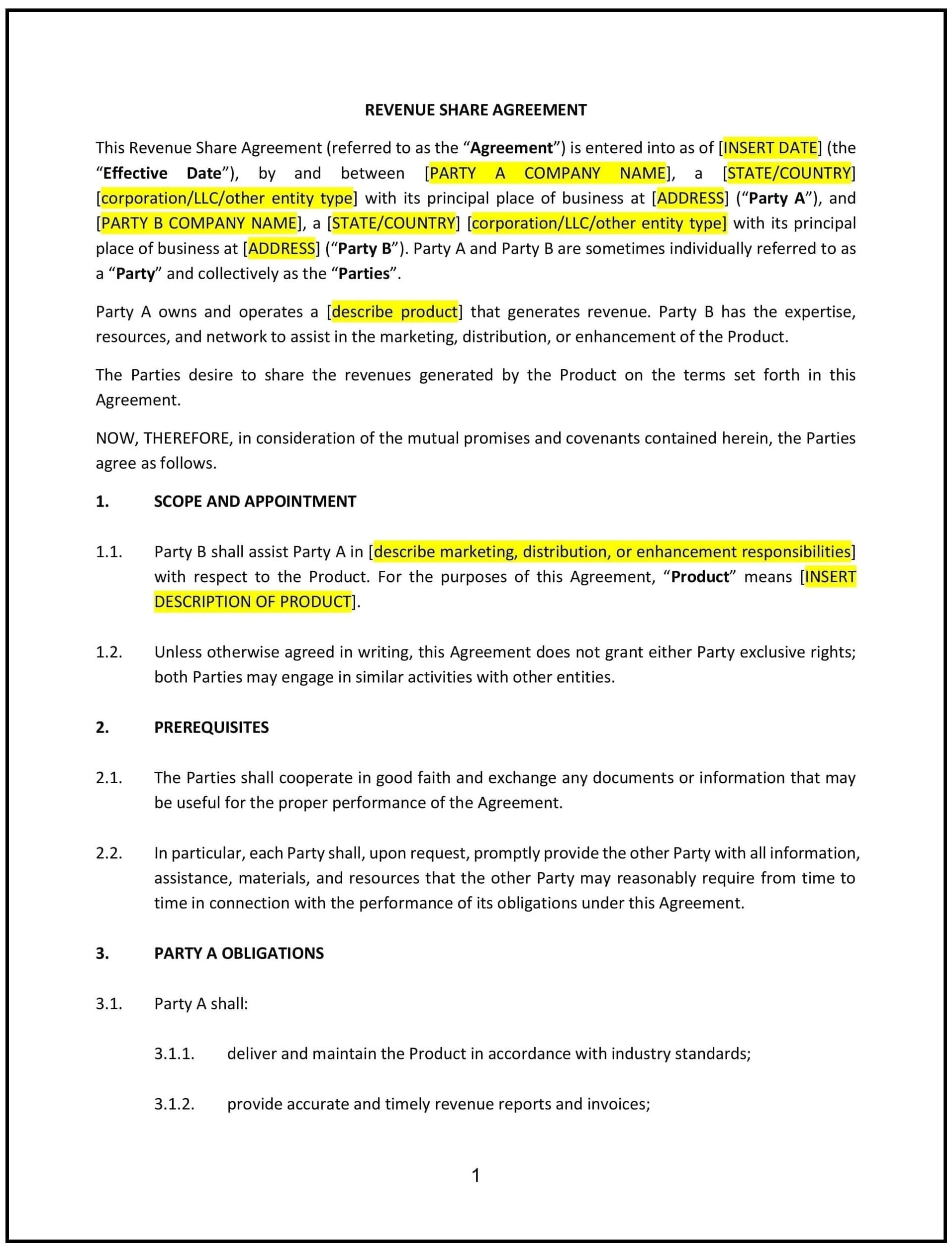 Revenue-Share-Agreement--Michigan--1-1-1