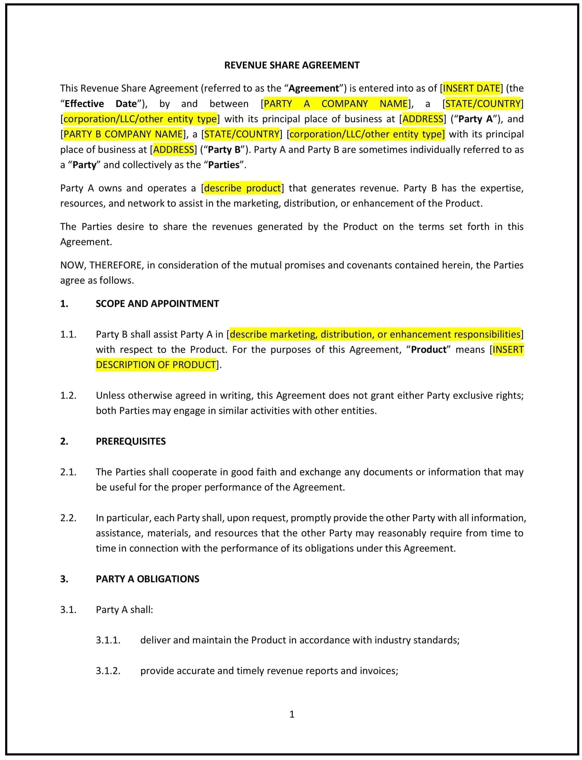 Revenue-Share-Agreement--Oregon--1-1
