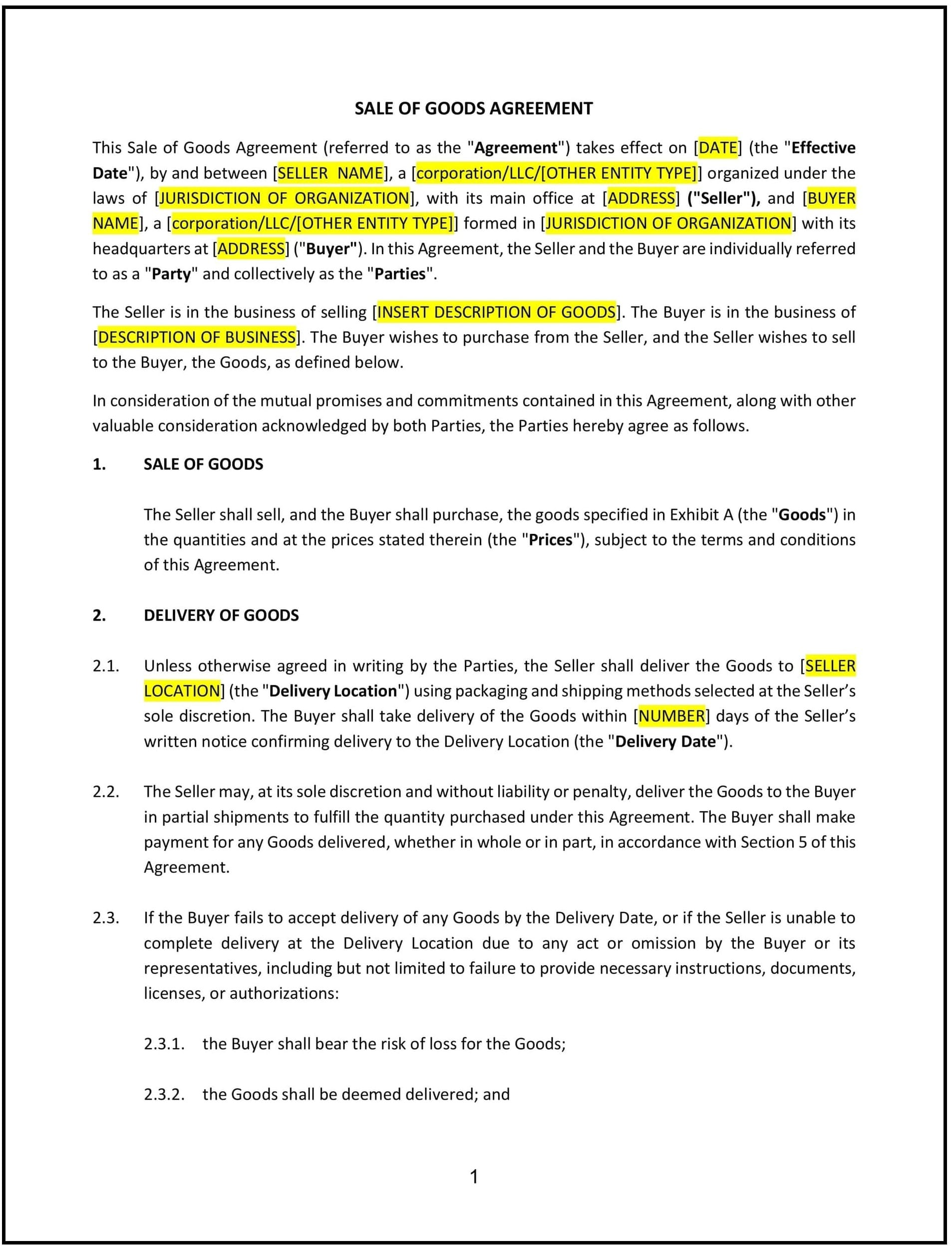 Sale-of-Goods-Agreement--Pro-Seller---Nevada--1-1