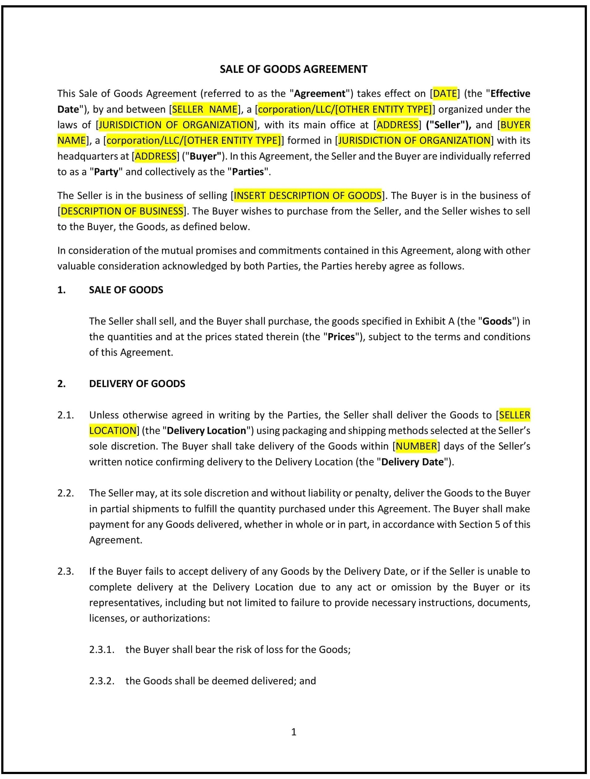 Sale-of-Goods-Agreement--Pro-Seller---Texas--1-1