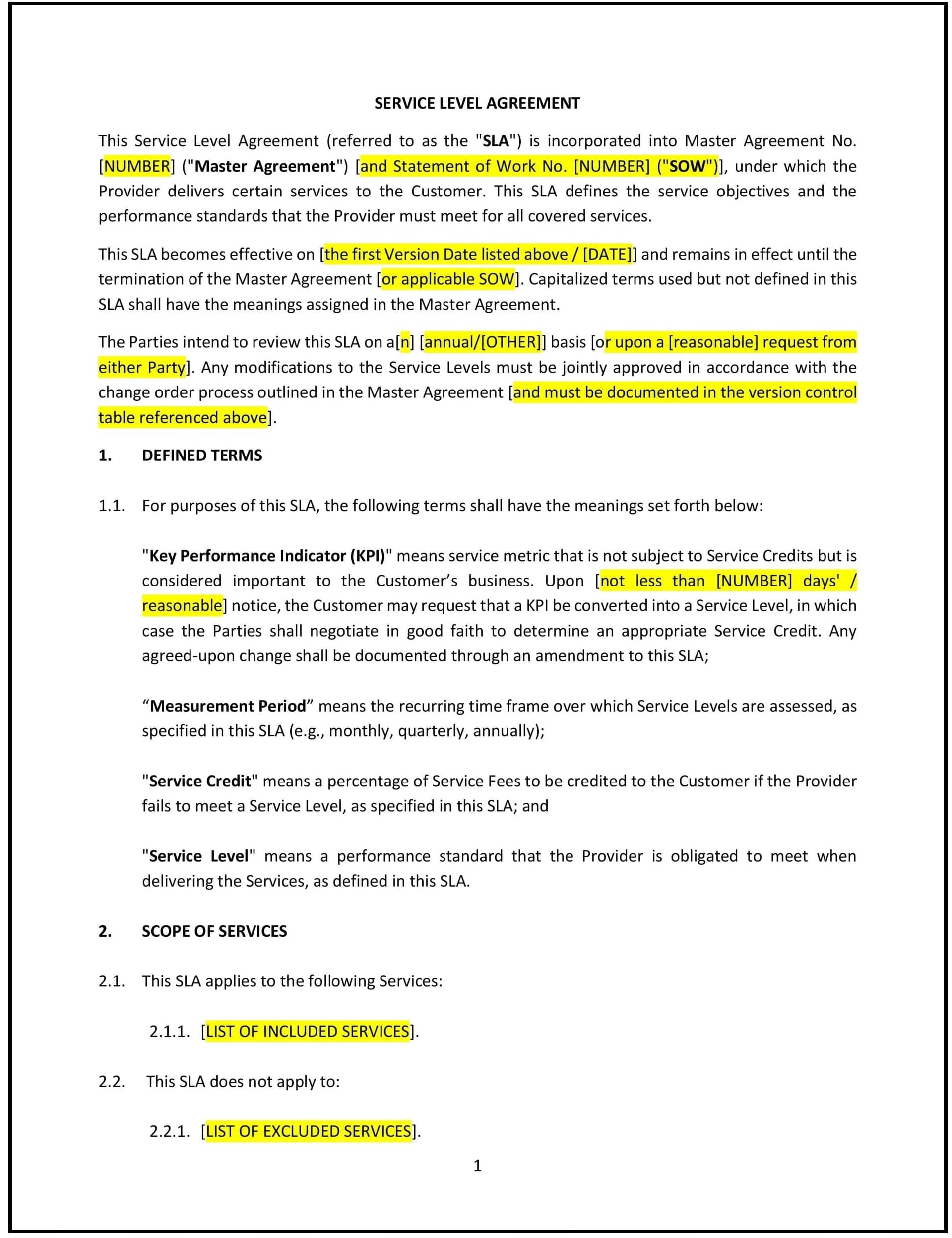 Service-Level-Agreement--SLA---Pennsylvania--1-1